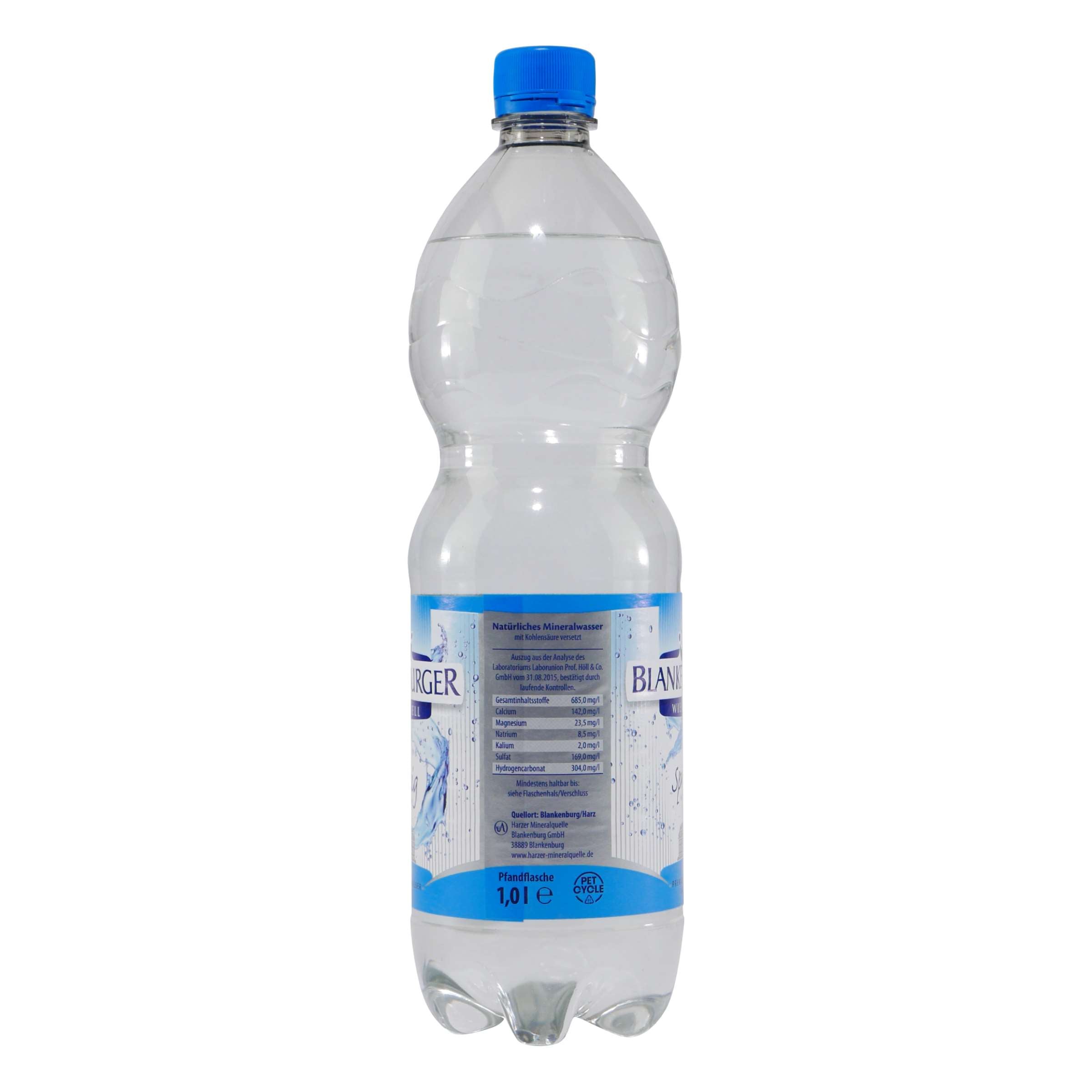 Blankenburger Mineralwasser -Spritzig- (12 x 1,0L)