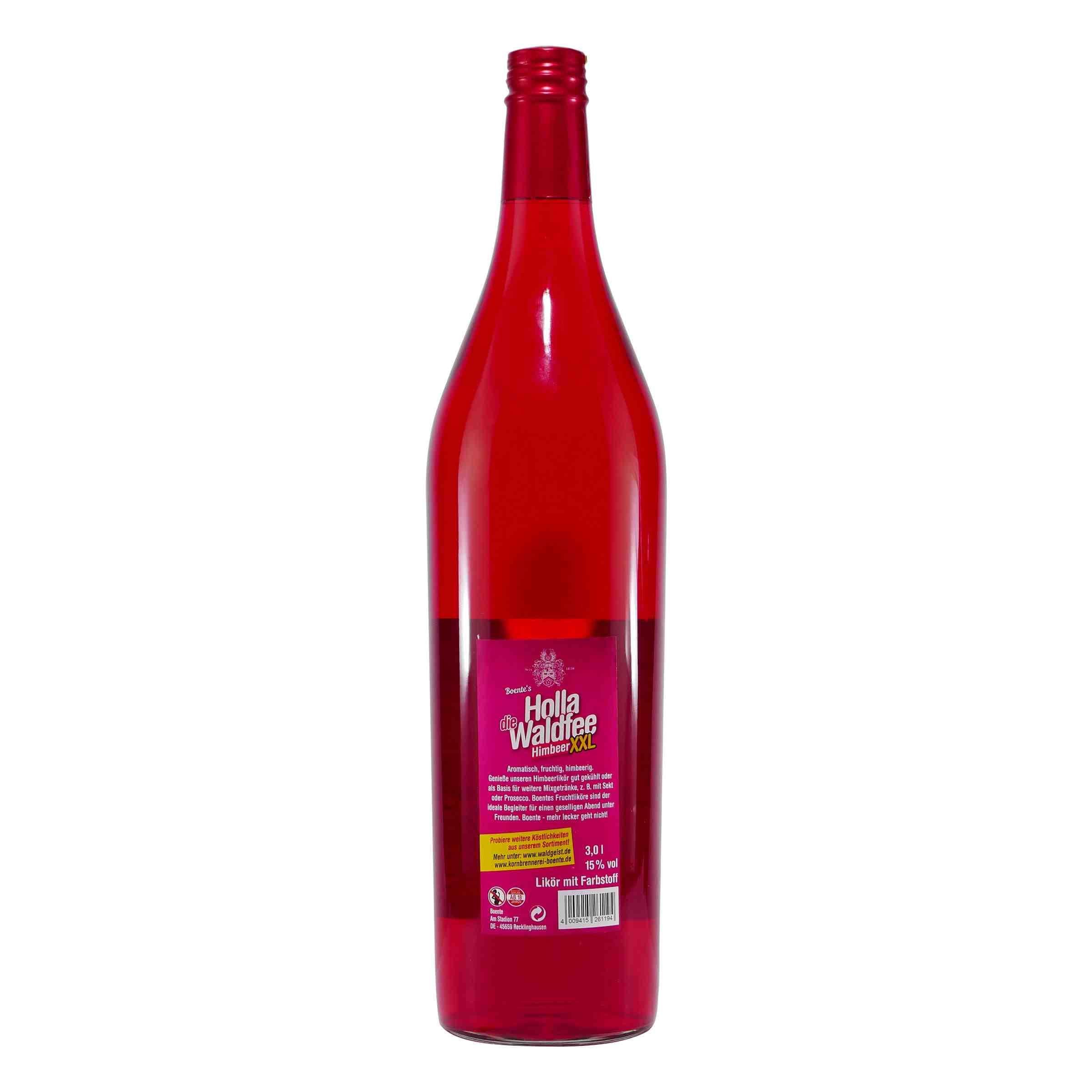 Boente Holla die Waldfee Himbeerlikör XXL 3,0L