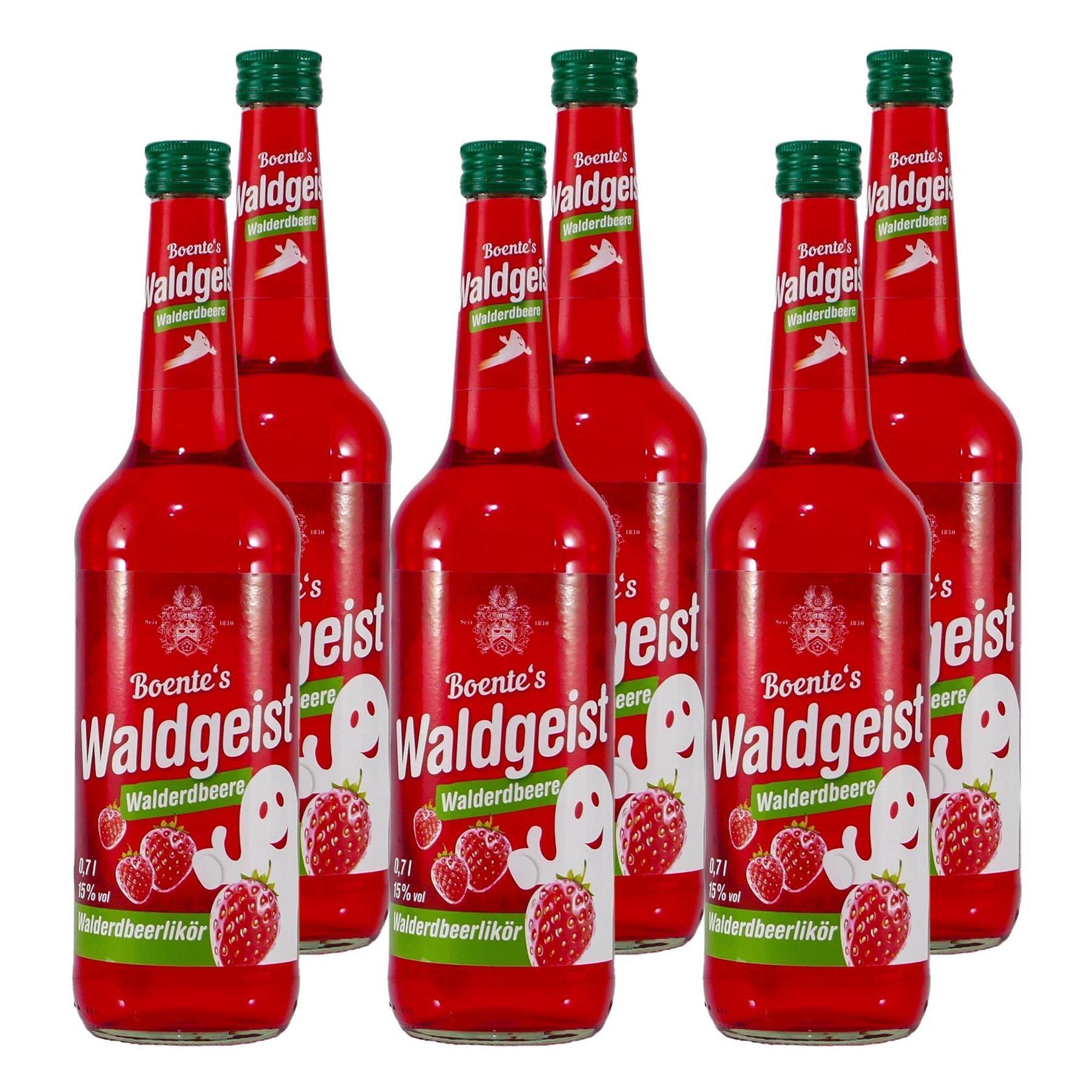 Boente Waldgeist Walderdbeerlikör (6 x 0,7L)