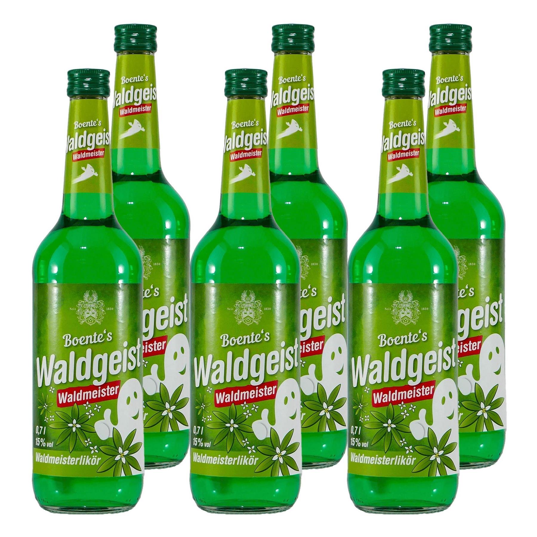 Boente Waldgeist Waldmeisterlikör (6 x 0,7L)