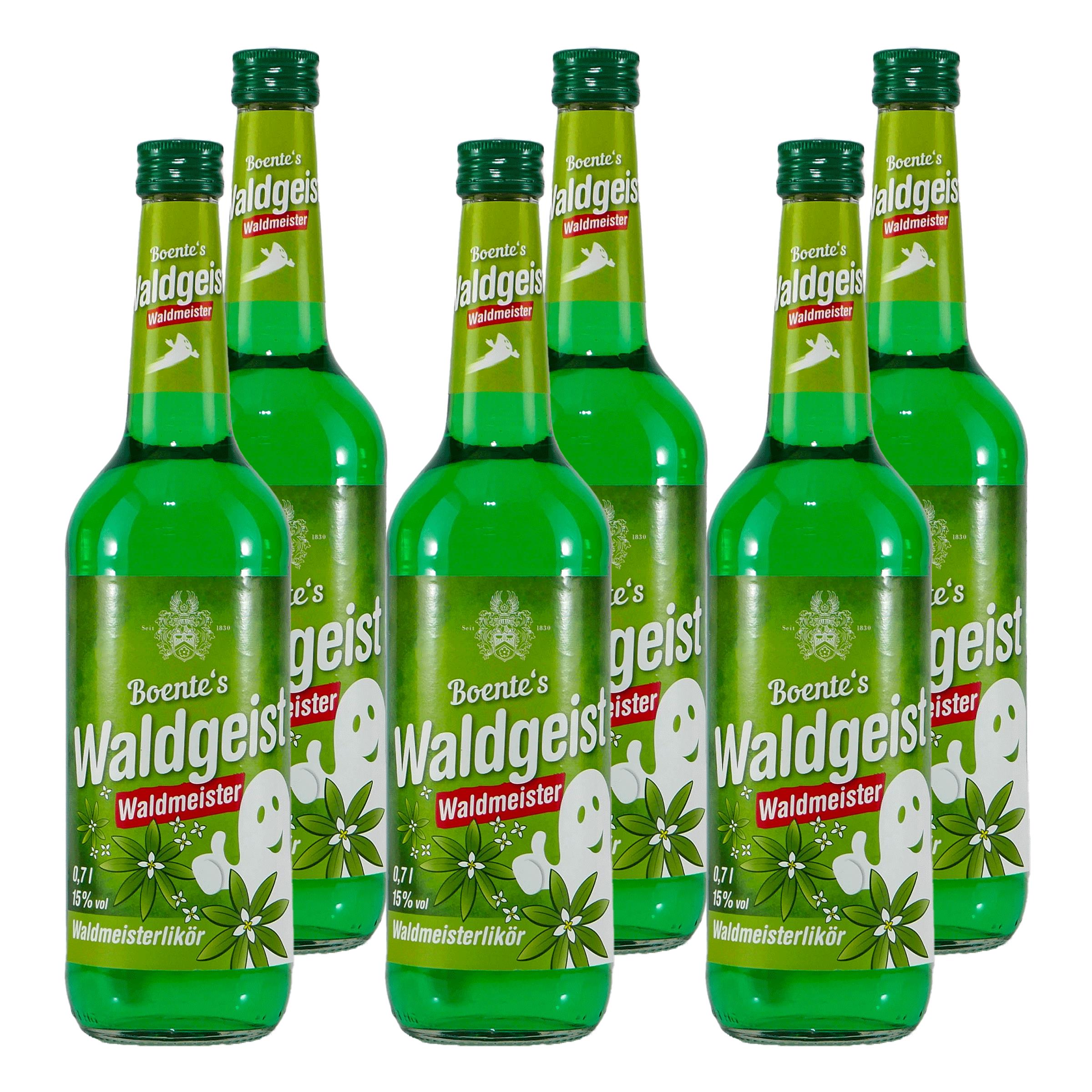 Boente Waldgeist Waldmeisterlikör (6 x 0,7L)