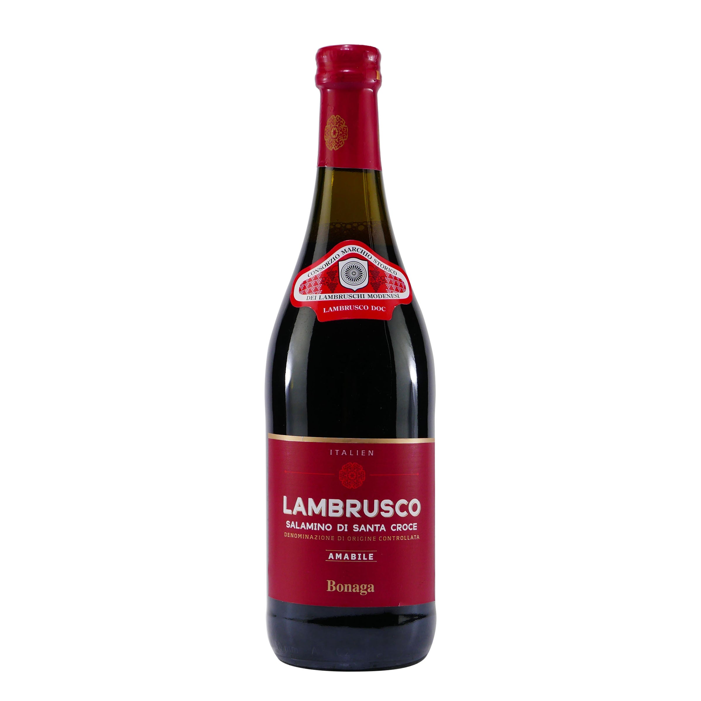 Bonaga Lambrusco DOC -lieblich- (6 x 0,75L)