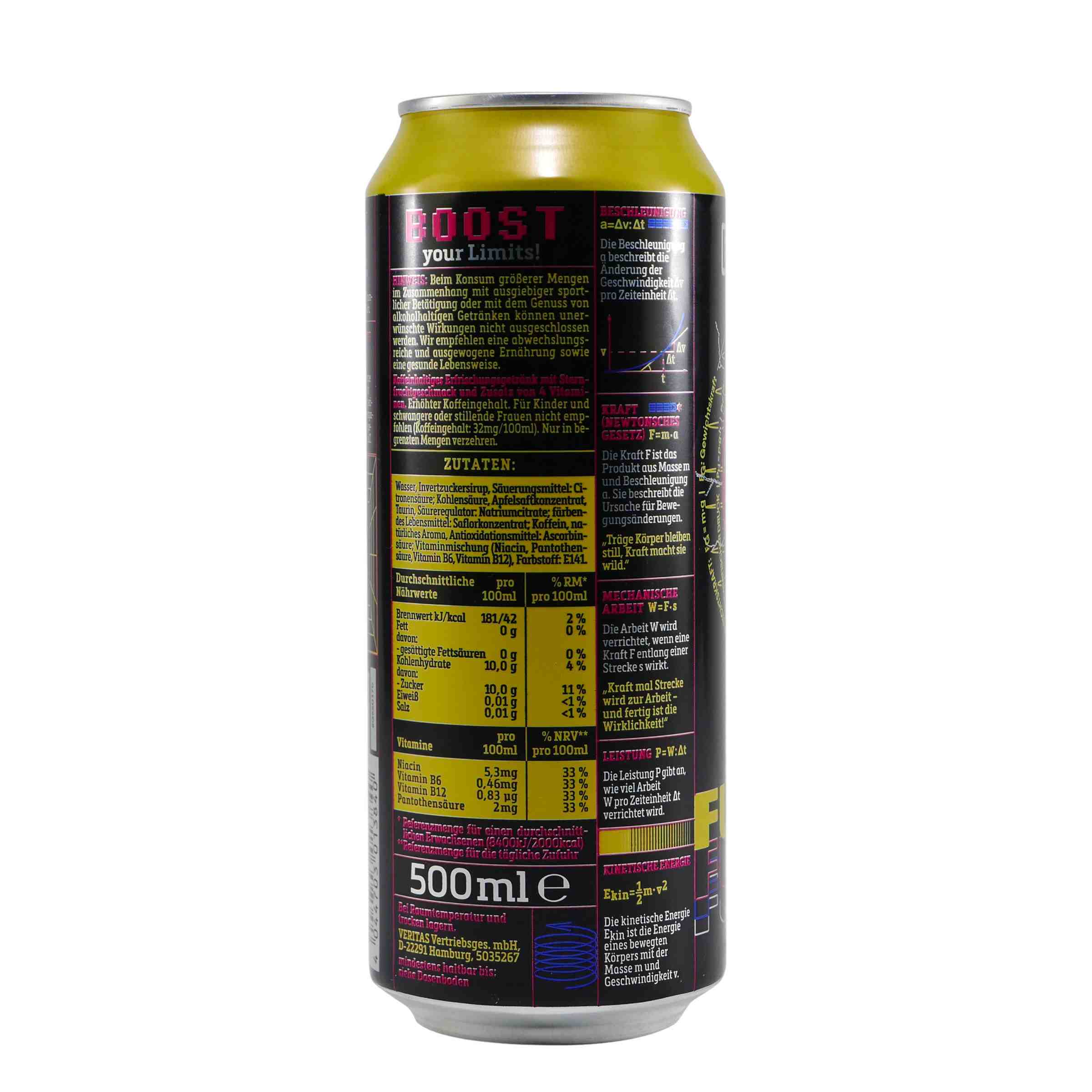 Booster Energy Drink Physics Fusion (24 x 0,5L)