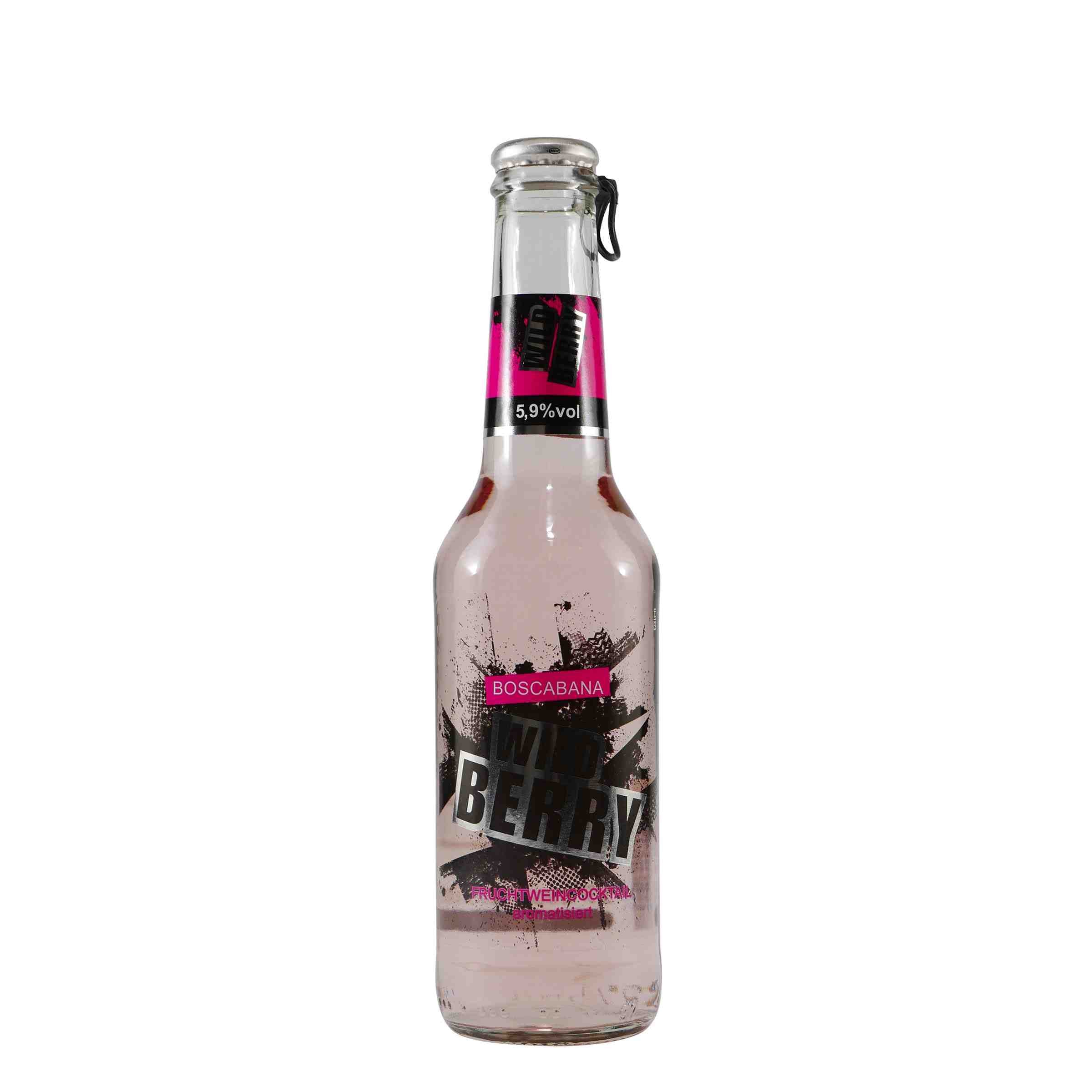 Boscabana Wild Berry Fruchtweincocktail (12 x 0,275L)