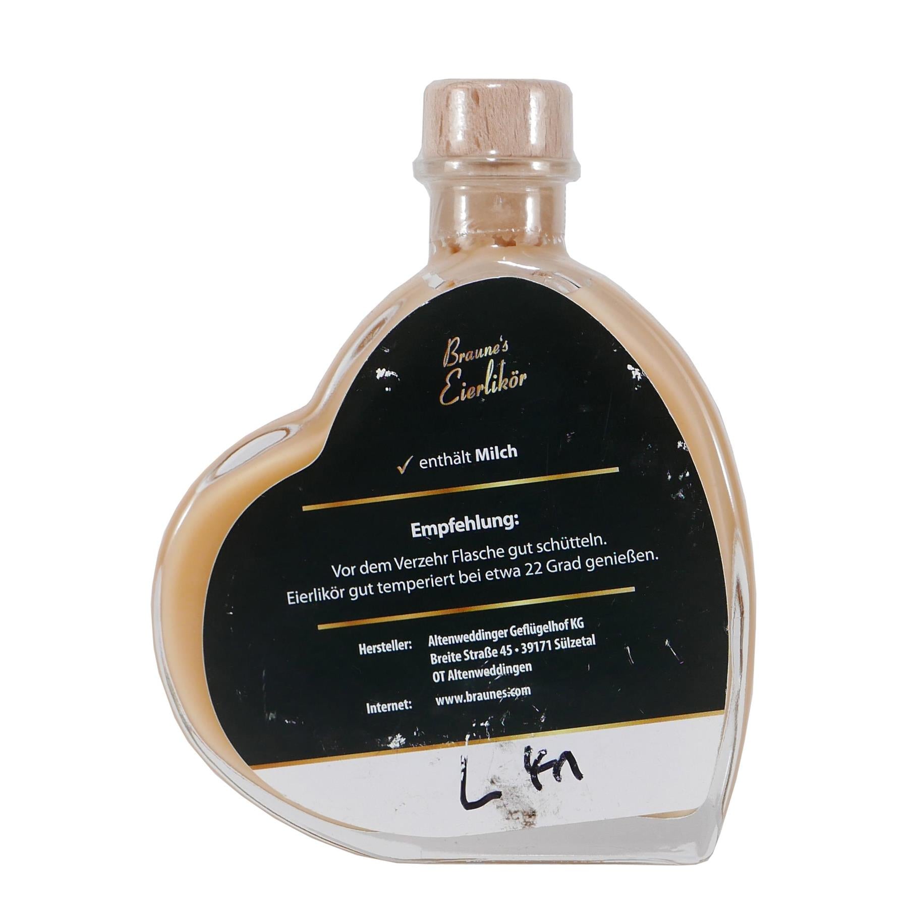 Braune's Eierlikör-Herz "Alles Gute"