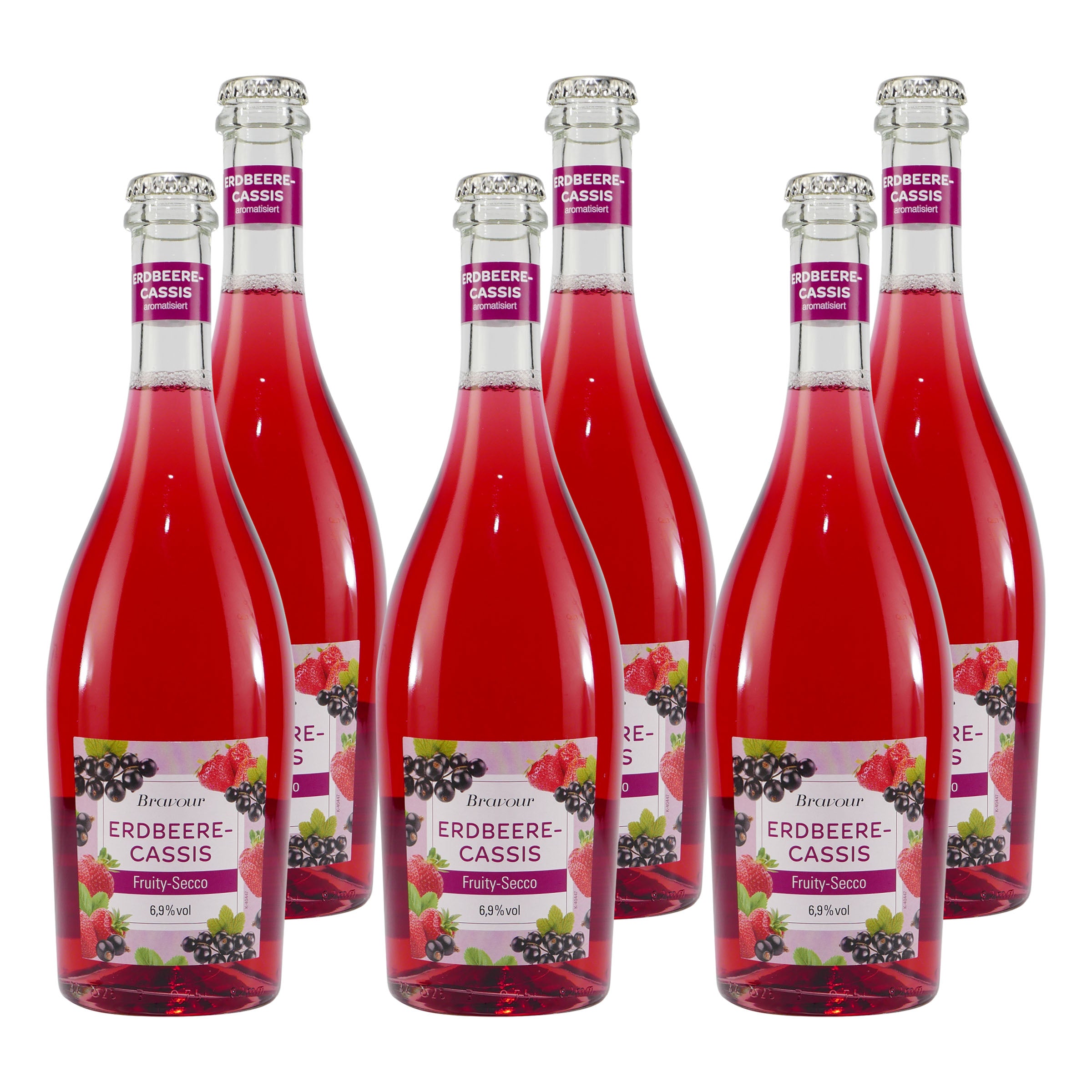 Bravour Erdbeere-Cassis Fruchtsecco (6 x 0,75L)