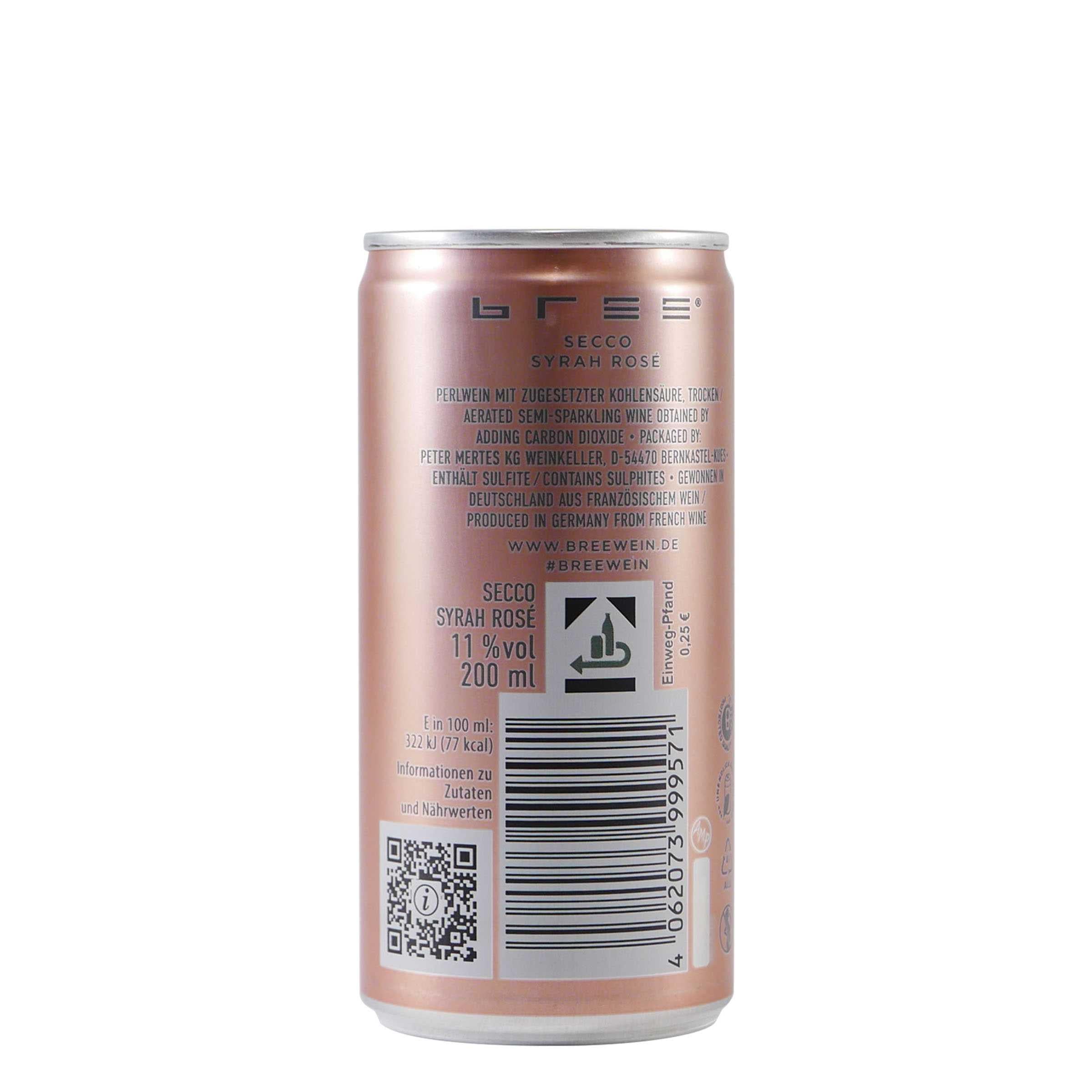 Bree Syrah Rosé Secco -trocken- (12 x 0,2L)