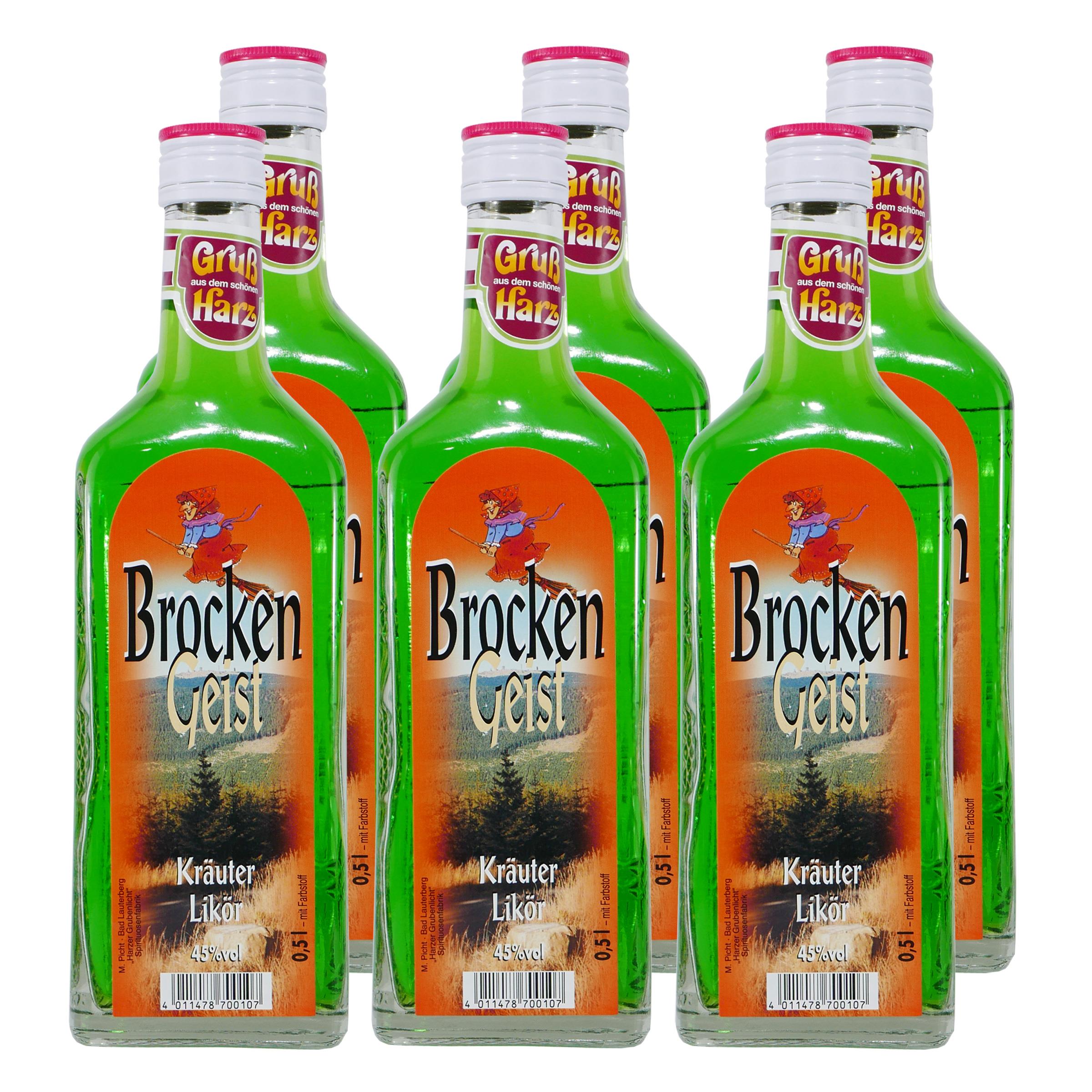 Brocken Geist Kräuter-Likör (6 x 0,5L)