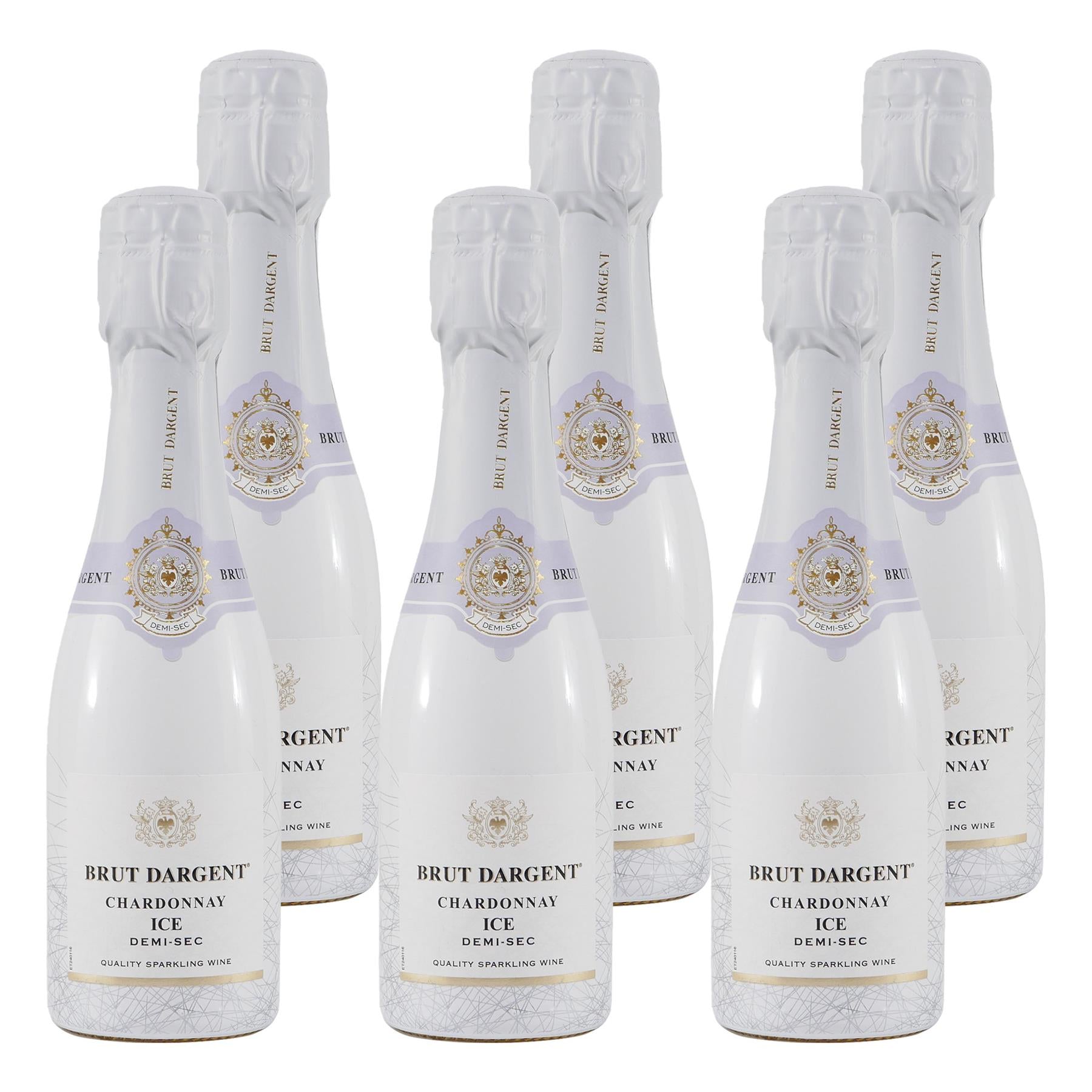 Brut Dargent Chardonnay ICE Sekt -halbtrocken- (6 x 0,2L)