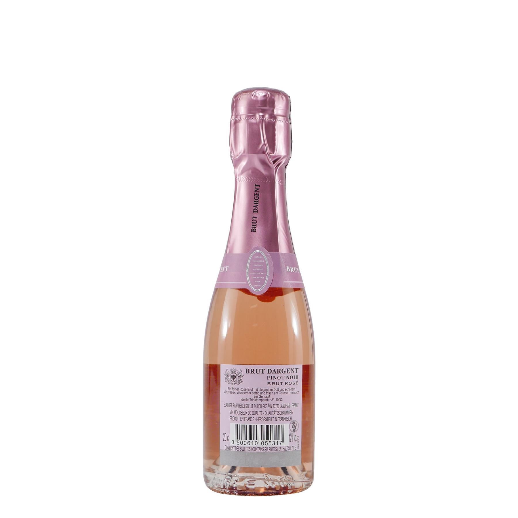 Brut Dargent Pinot Noir Rosé Sekt -halbtrocken- (6 x 0,2L)