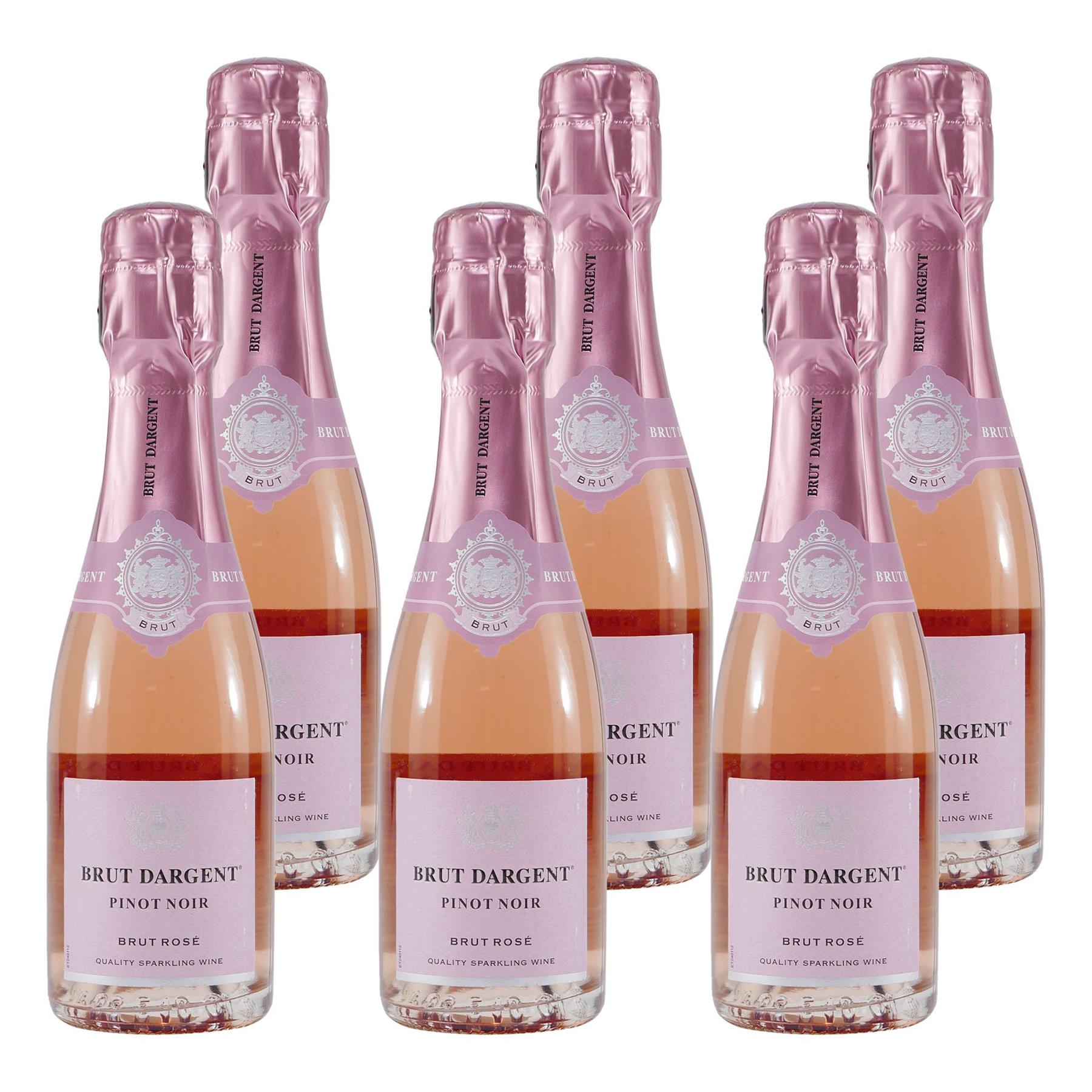 Brut Dargent Pinot Noir Rosé Sekt -halbtrocken- (6 x 0,2L)
