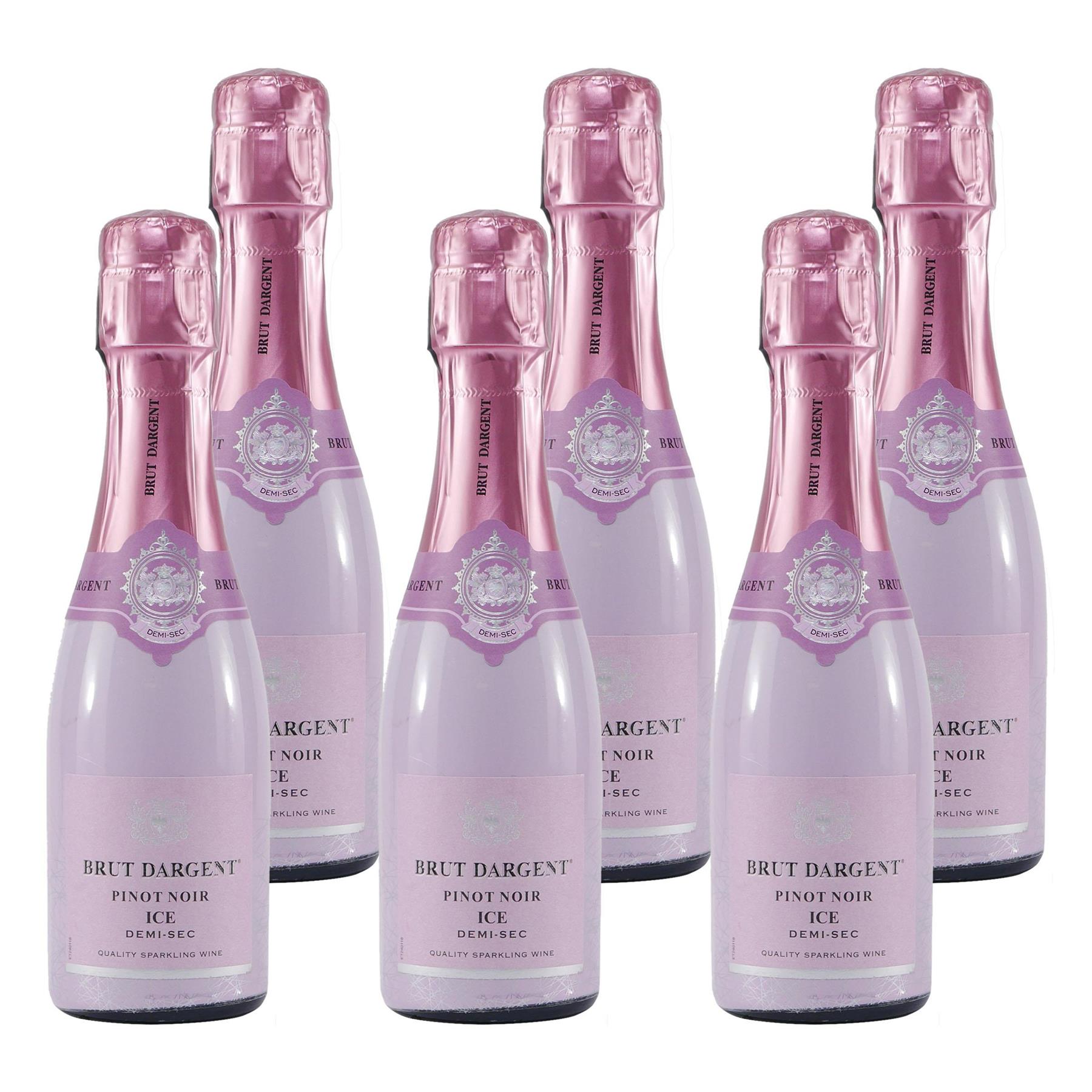 Brut Dargent Pinot Noir ICE Sekt -halbtrocken- (6 x 0,2L)