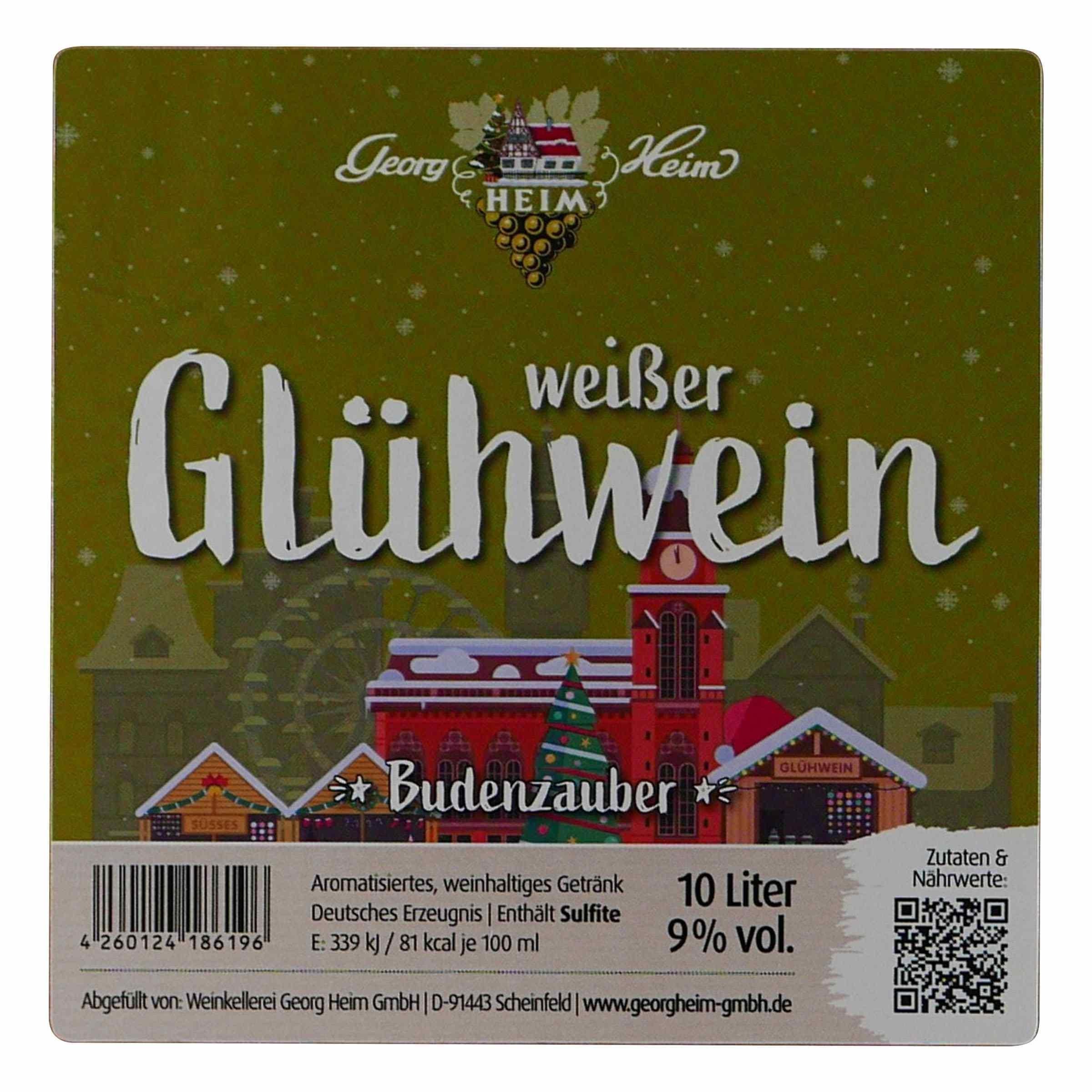 Budenzauber Weißer Glühwein 10L BIB