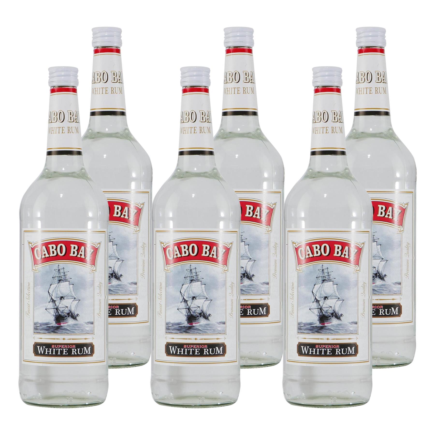 Cabo Bay White Rum (6 x 1,0L)