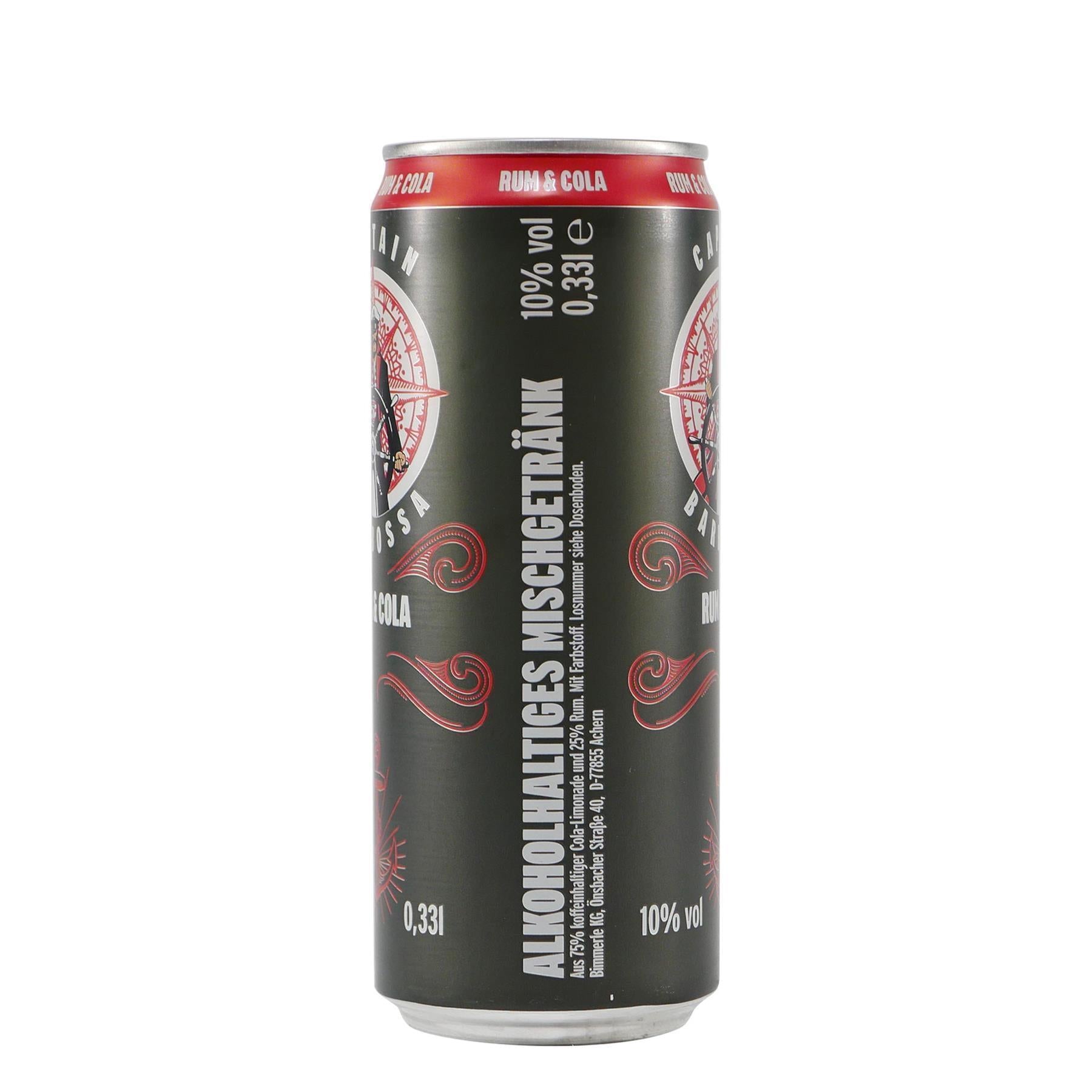Captain Barbossa Rum & Cola (12 x 0,33L) EINWEG