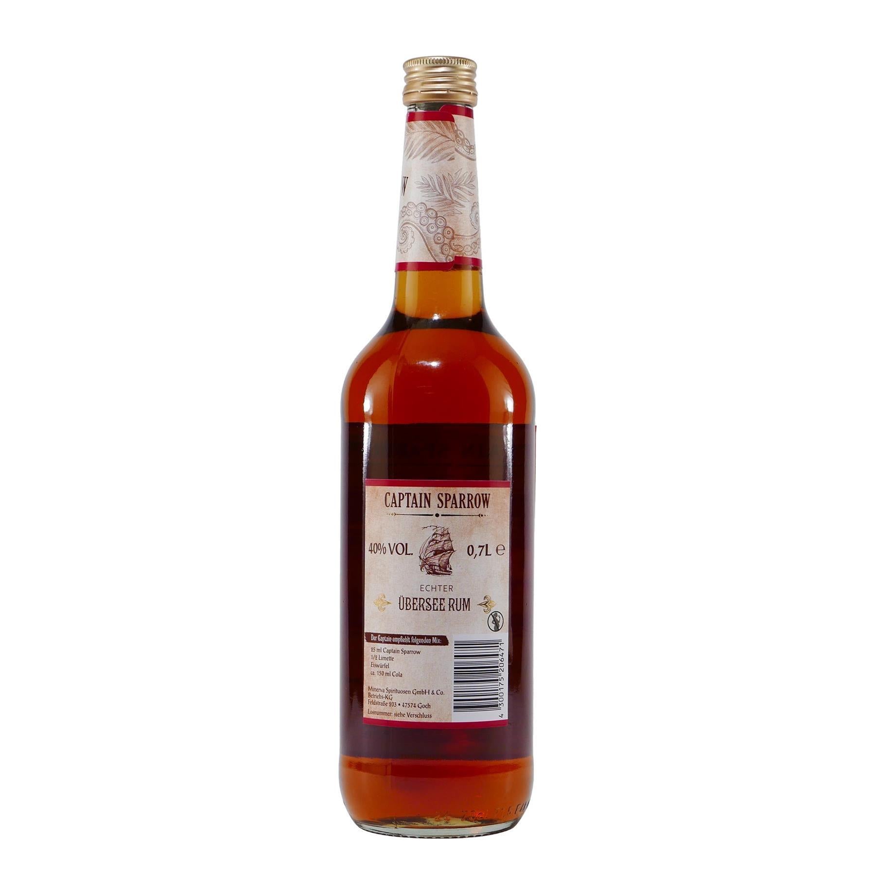 Captain Sparrow Übersee Rum 40% mit Geschenk-HK