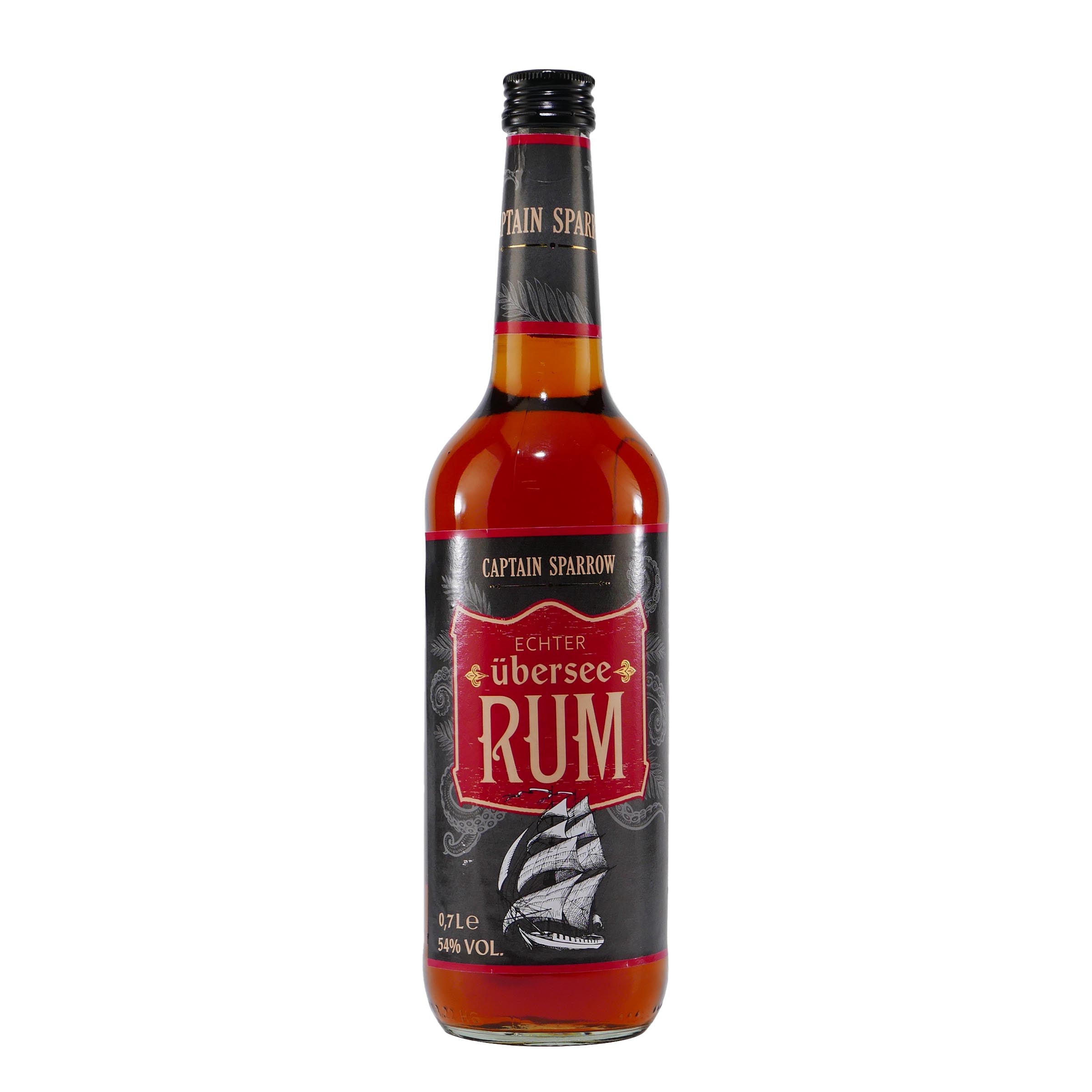 Captain Sparrow Übersee Rum 54% (6 x 0,7L)
