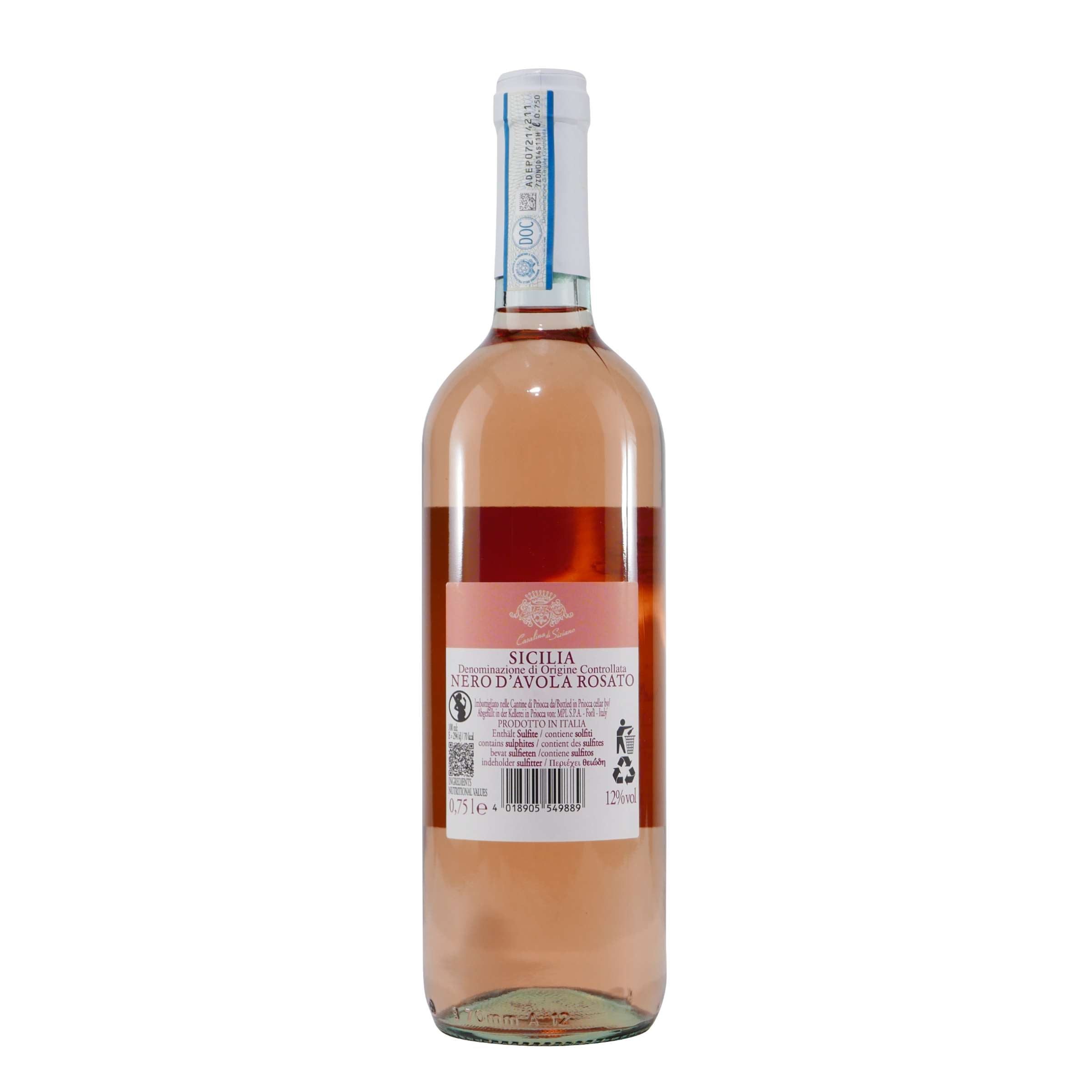 Casalina di Siziano Nero D´Avola Rosato -trocken- (6 x 0,75L)