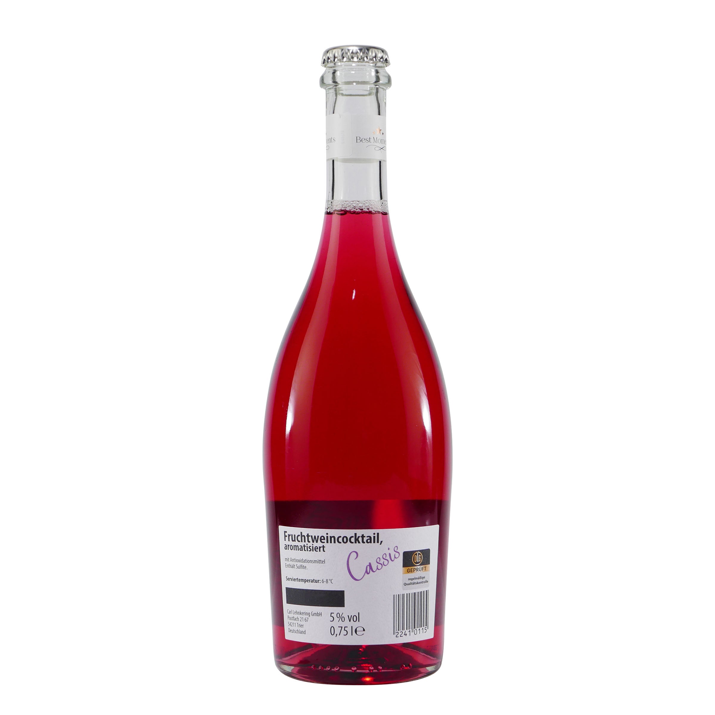 Cassis Fruchtwein Cocktail