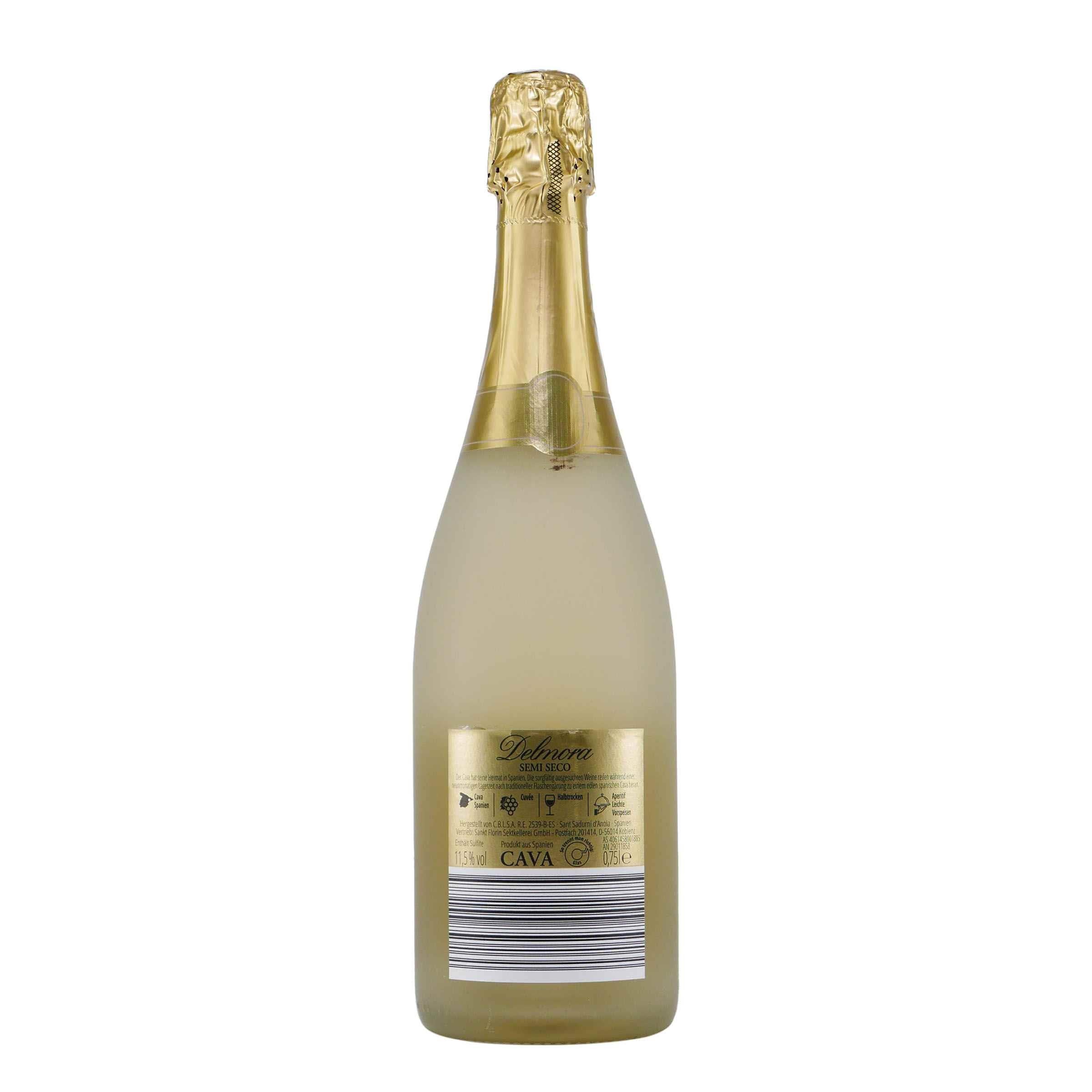 Cava Delmora Sekt -halbtrocken- (6 x 0,75L)