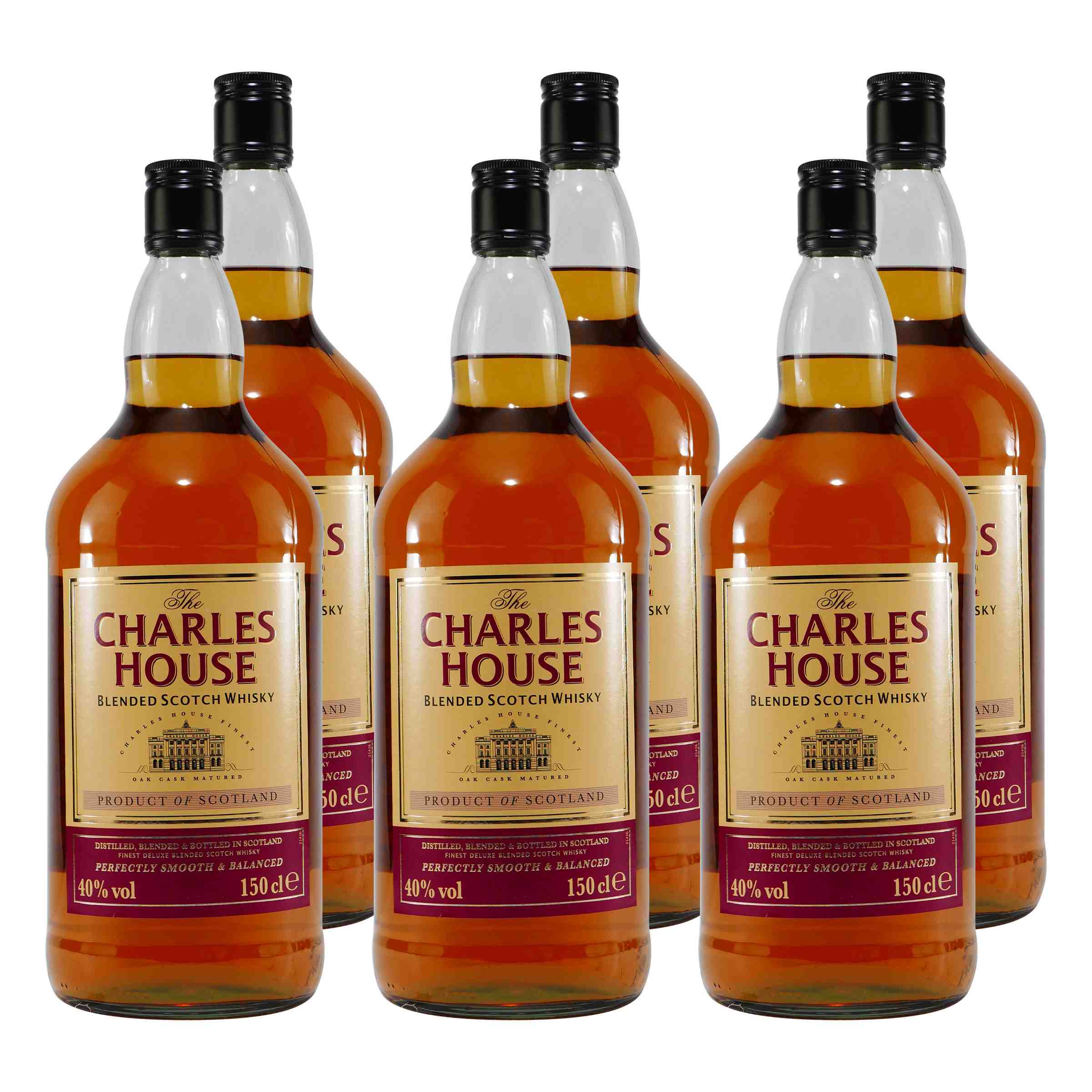 Charles House Blended Scotch Whisky (6 x 1,5L)