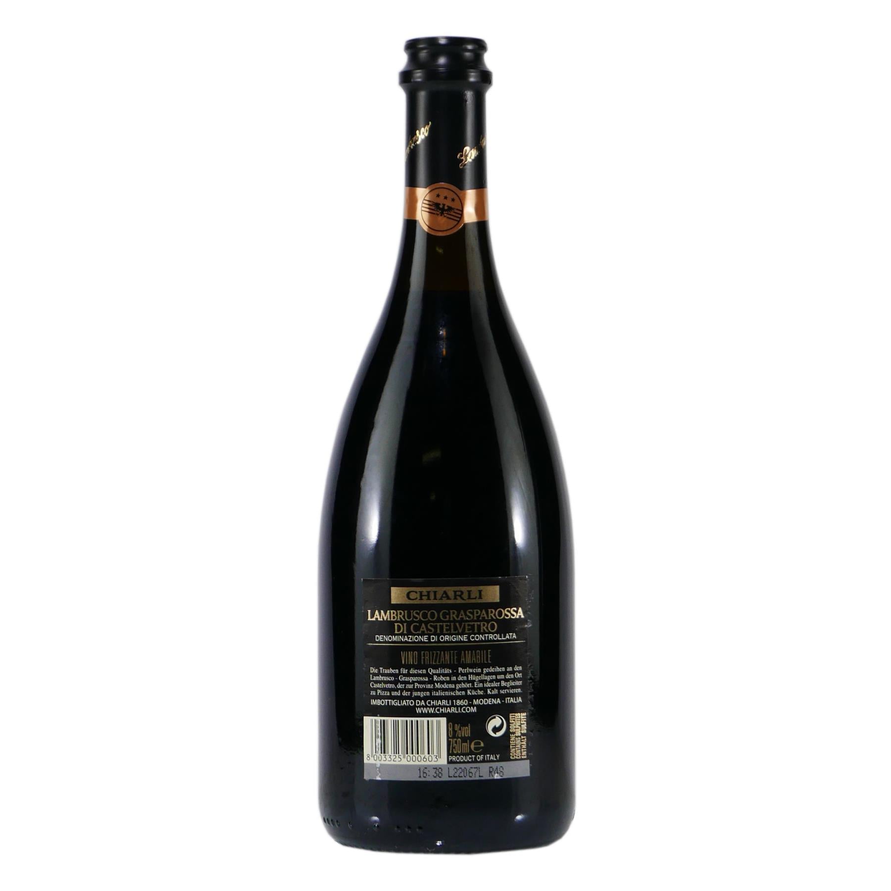 Chiarli Lambrusco Castelvetro DOC -lieblich- (6 x 0,75L)