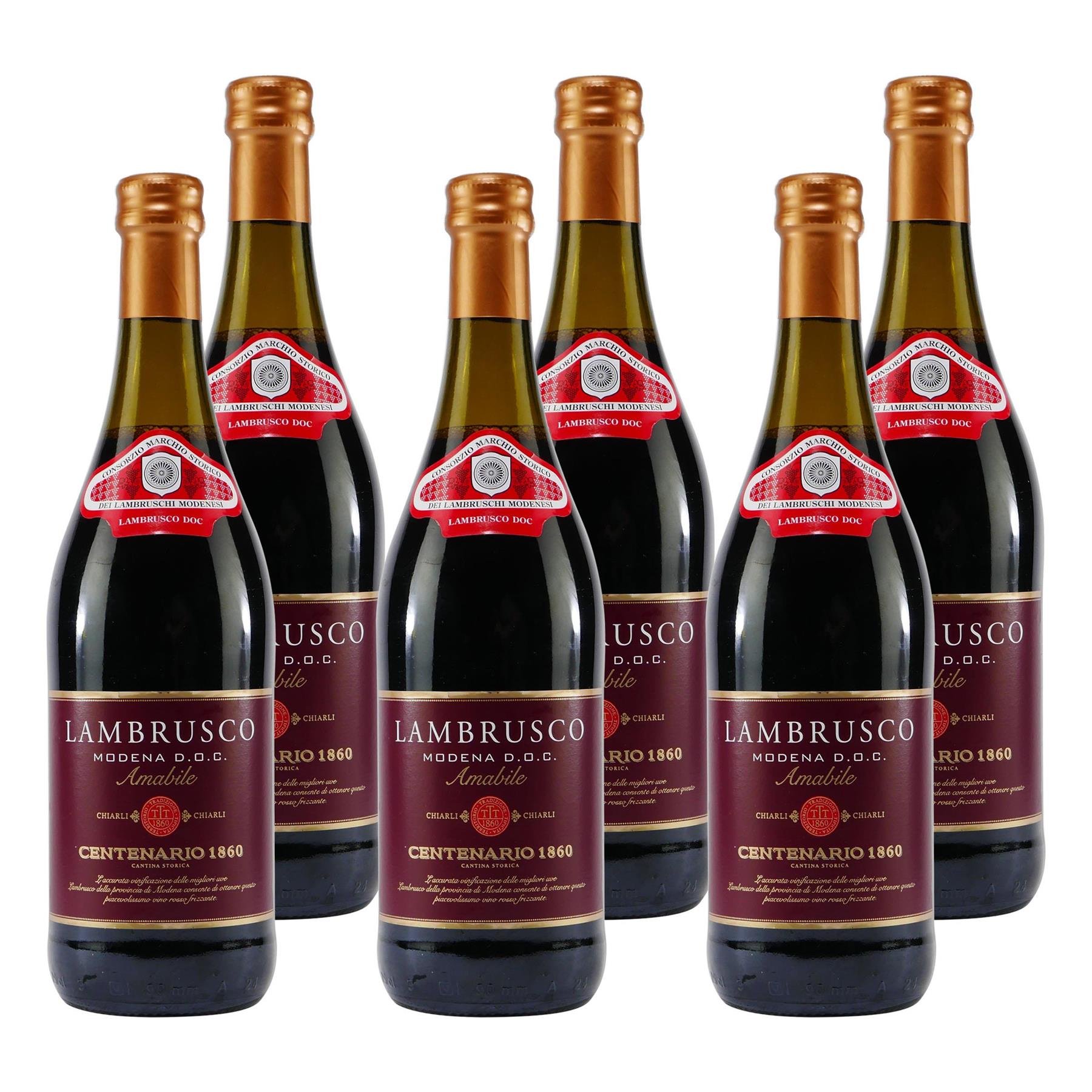 Chiarli Lambrusco Modena DOC -lieblich- (6 x 0,75L)