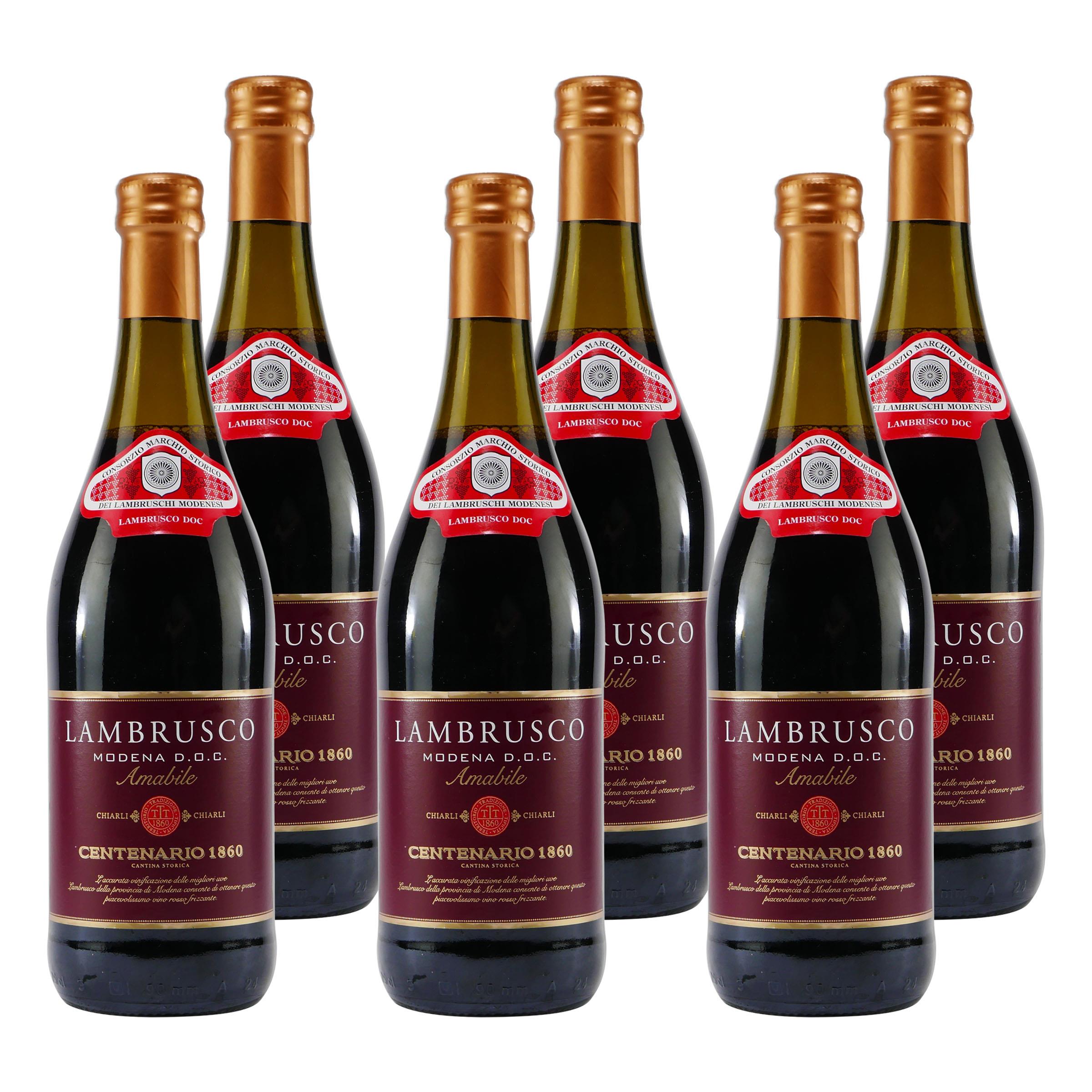 Chiarli Lambrusco Modena DOC -lieblich- (6 x 0,75L)