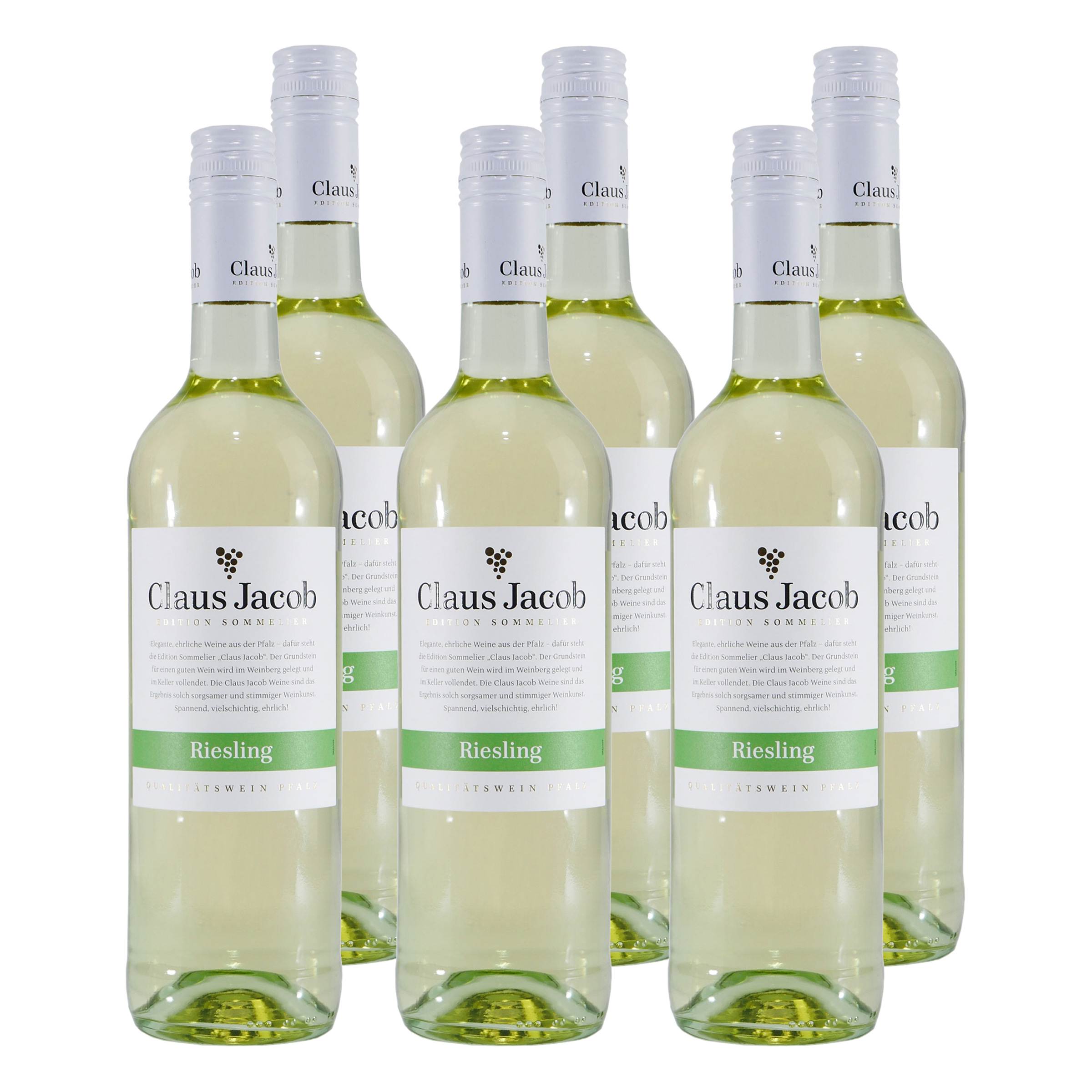 Claus Jacob Riesling Qualitätswein (6 x 0,75L)