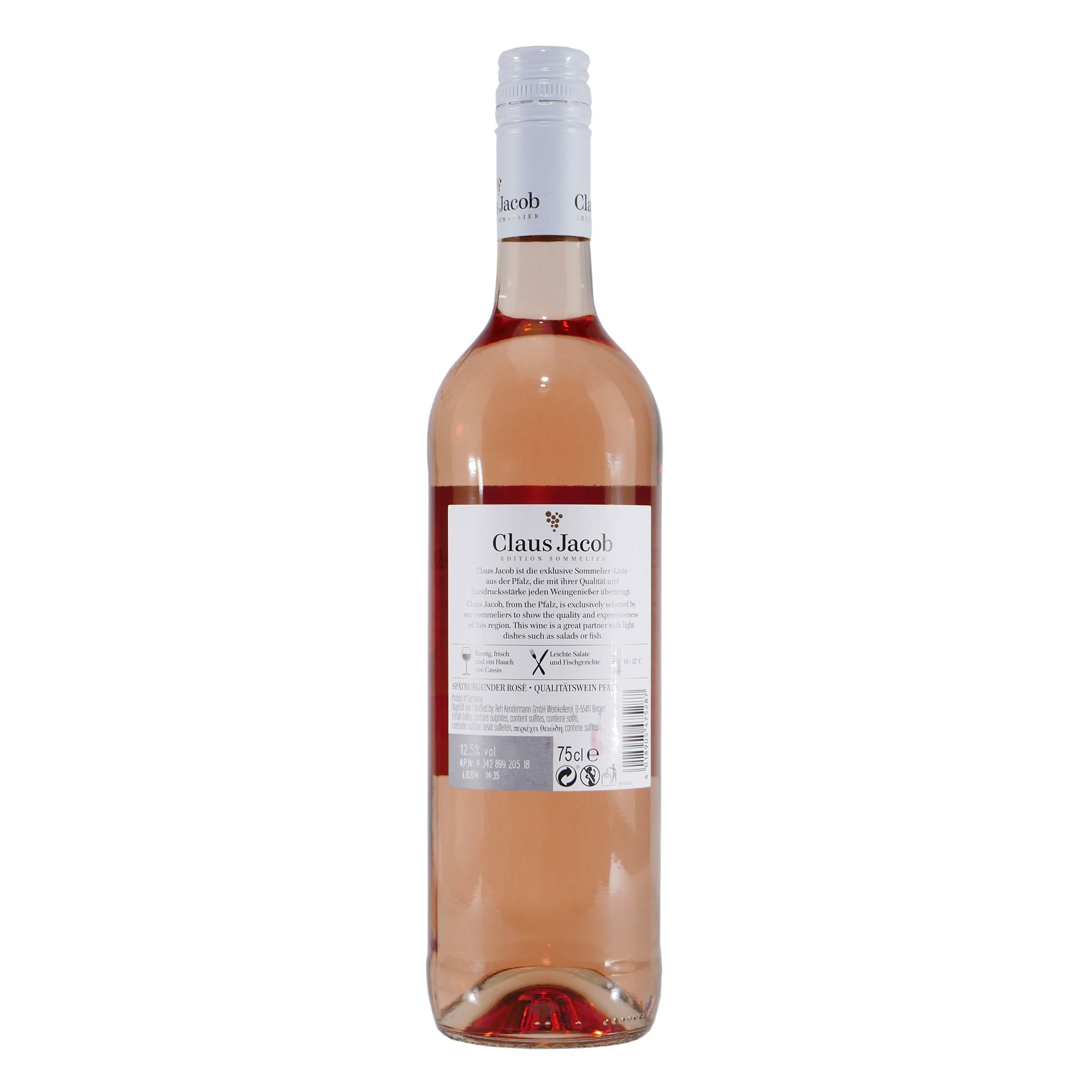 Claus Jacob Spätburgunder Rosé QbA -trocken- (6 x 0,75L)