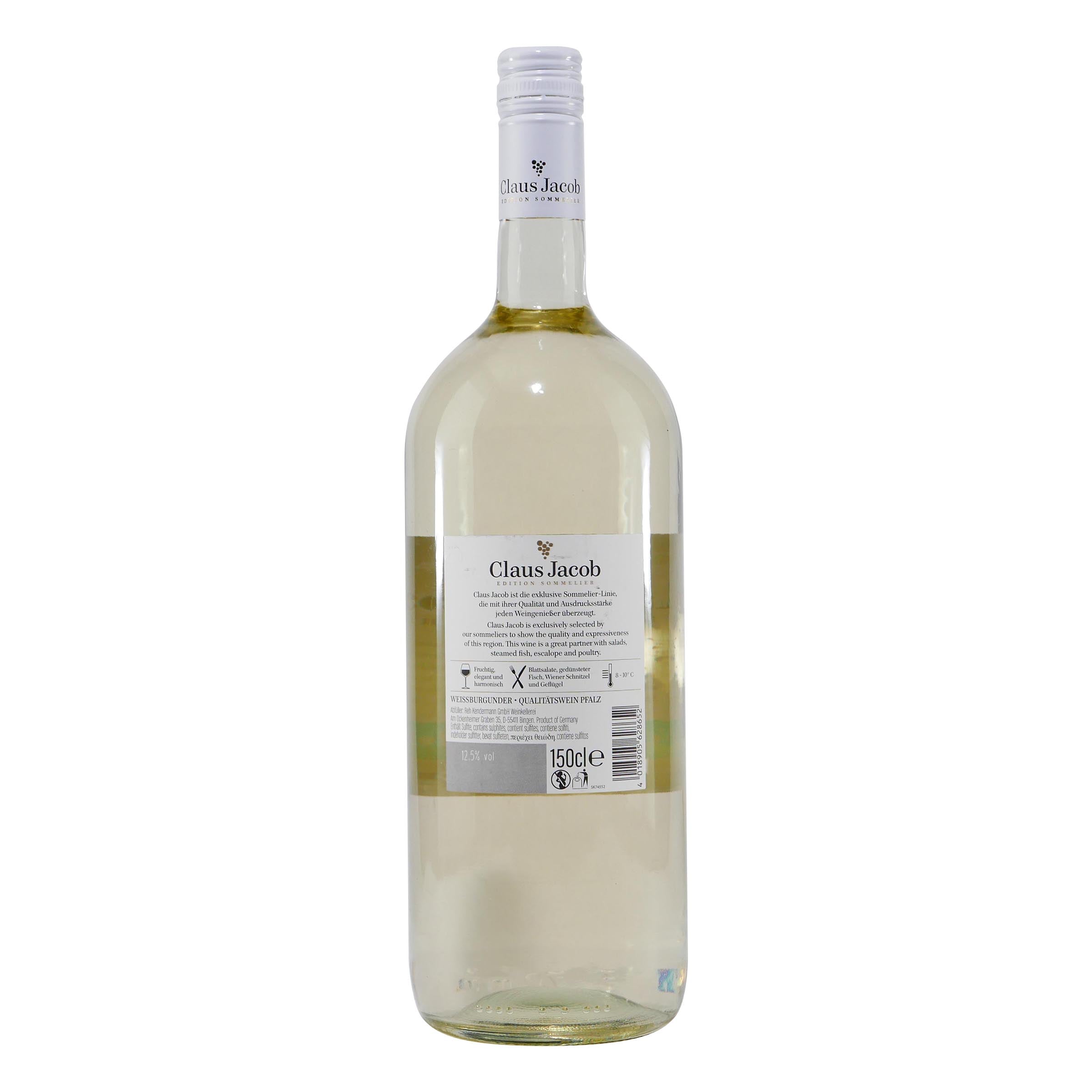 Claus Jacob Weißburgunder -trocken- (6 x 1,5L)