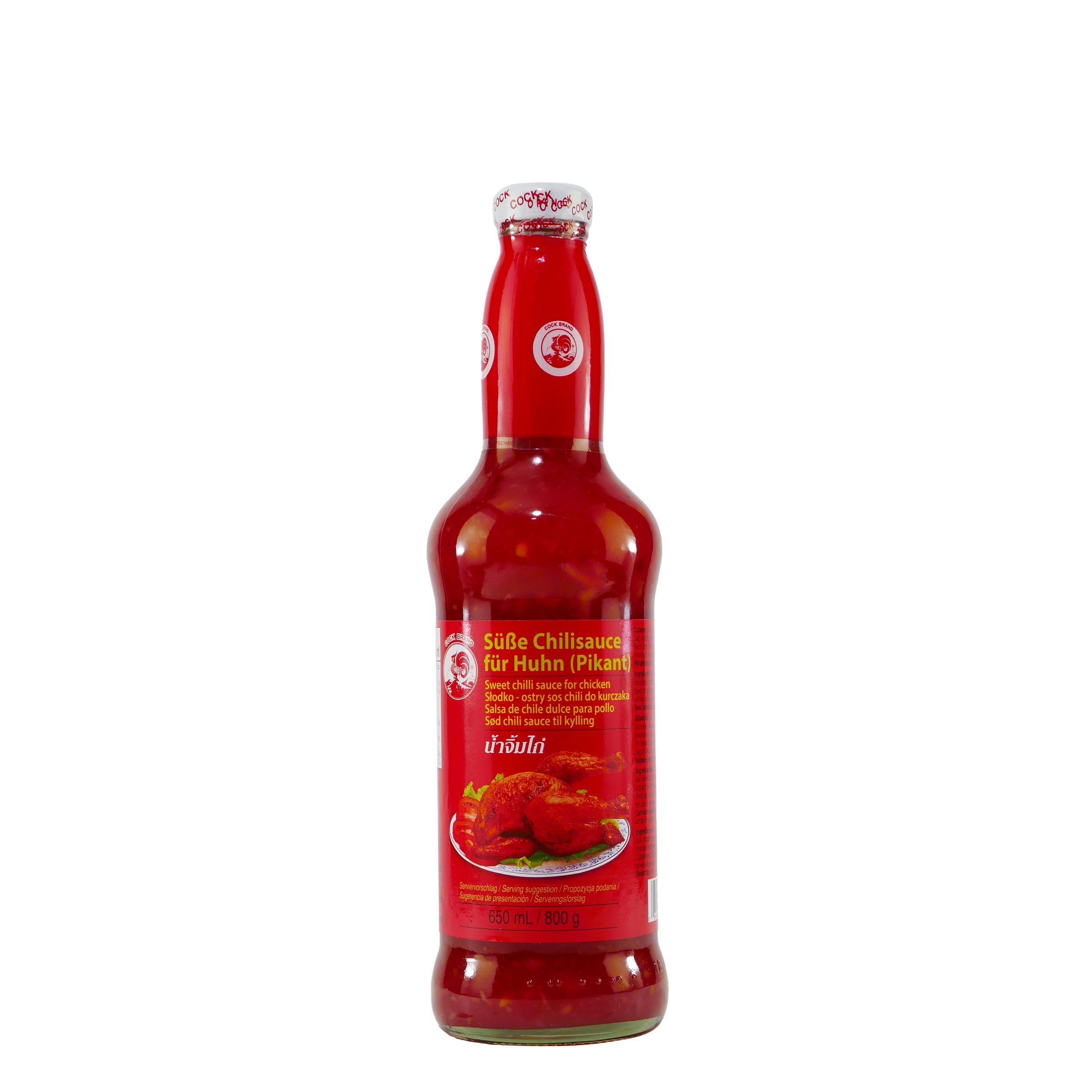 Cock Brand Süße Chilisauce -pikant- (12 x 0,65L)