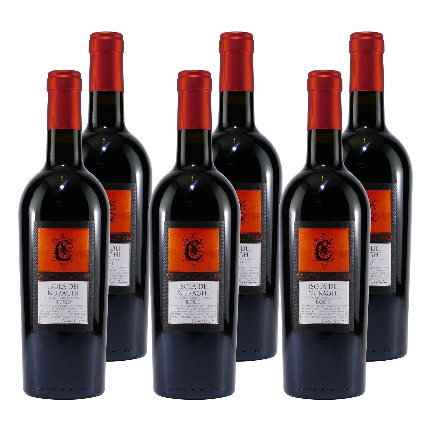 Conte di Campiano Isola dei Nuraghi Rosso (6 x 0,75L)