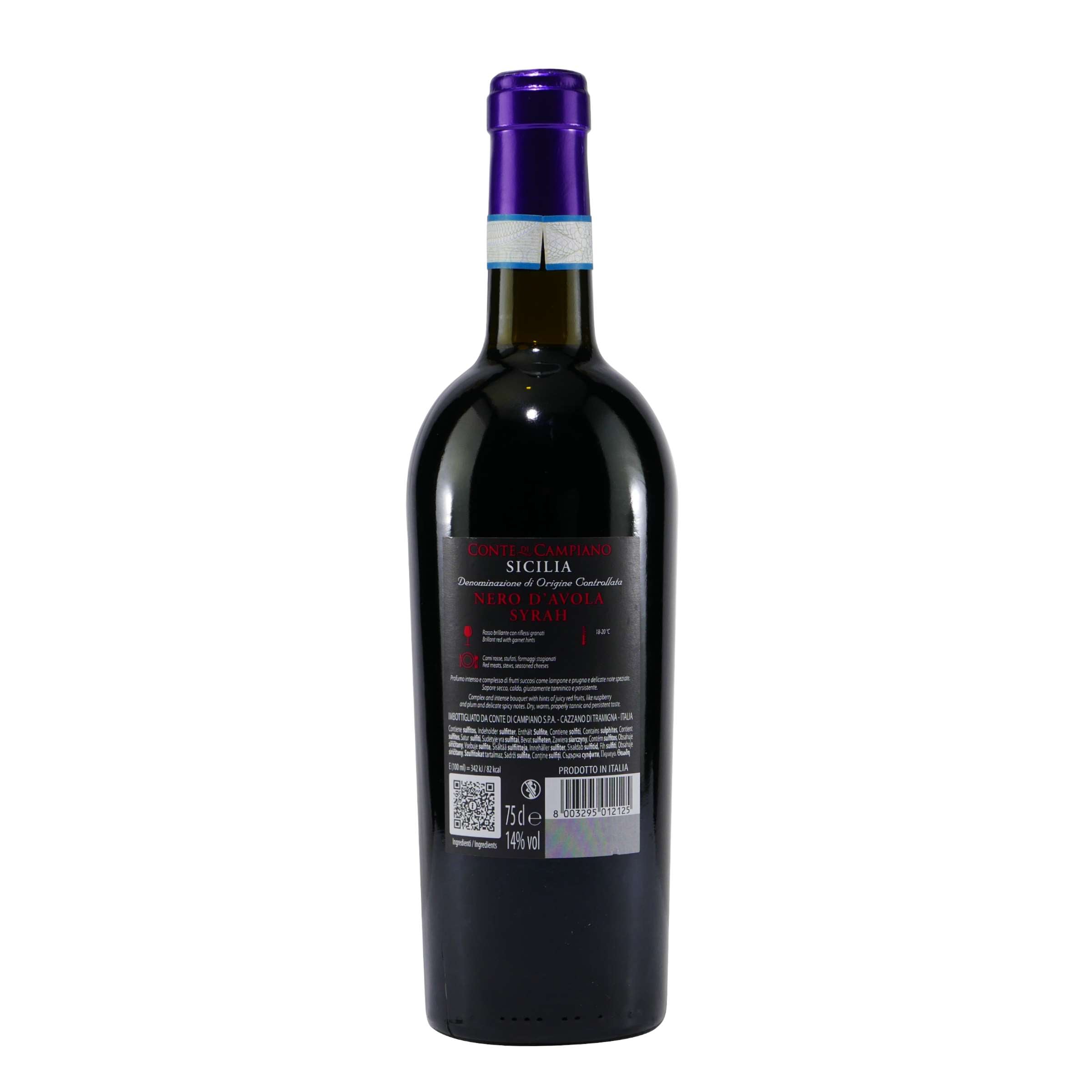 Conte di Campiano Nero d'Avola Syrah IGT -trocken- (6 x 0,75L)