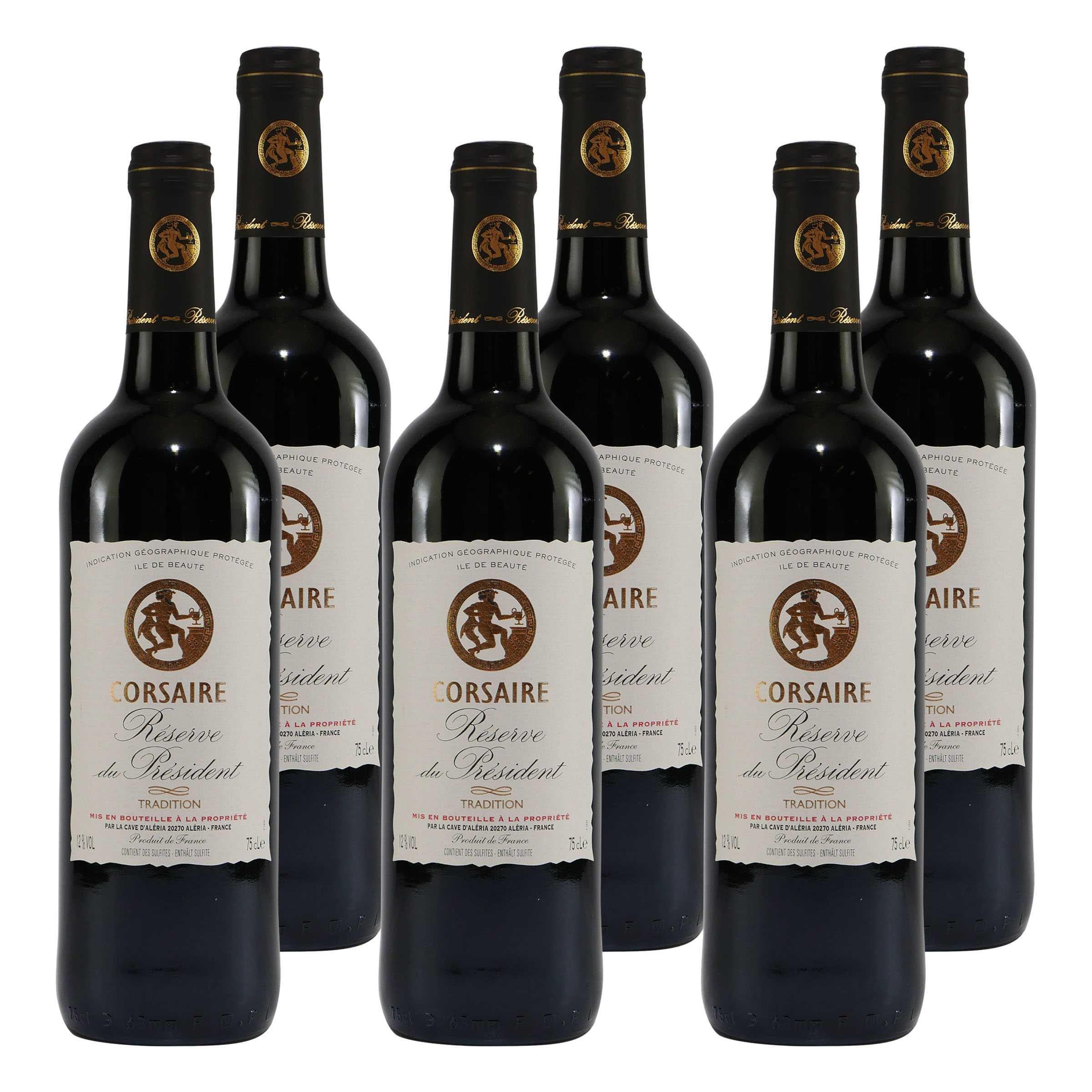 Corsaire Réserve du Président Rouge -trocken- (6 x 0,75L)