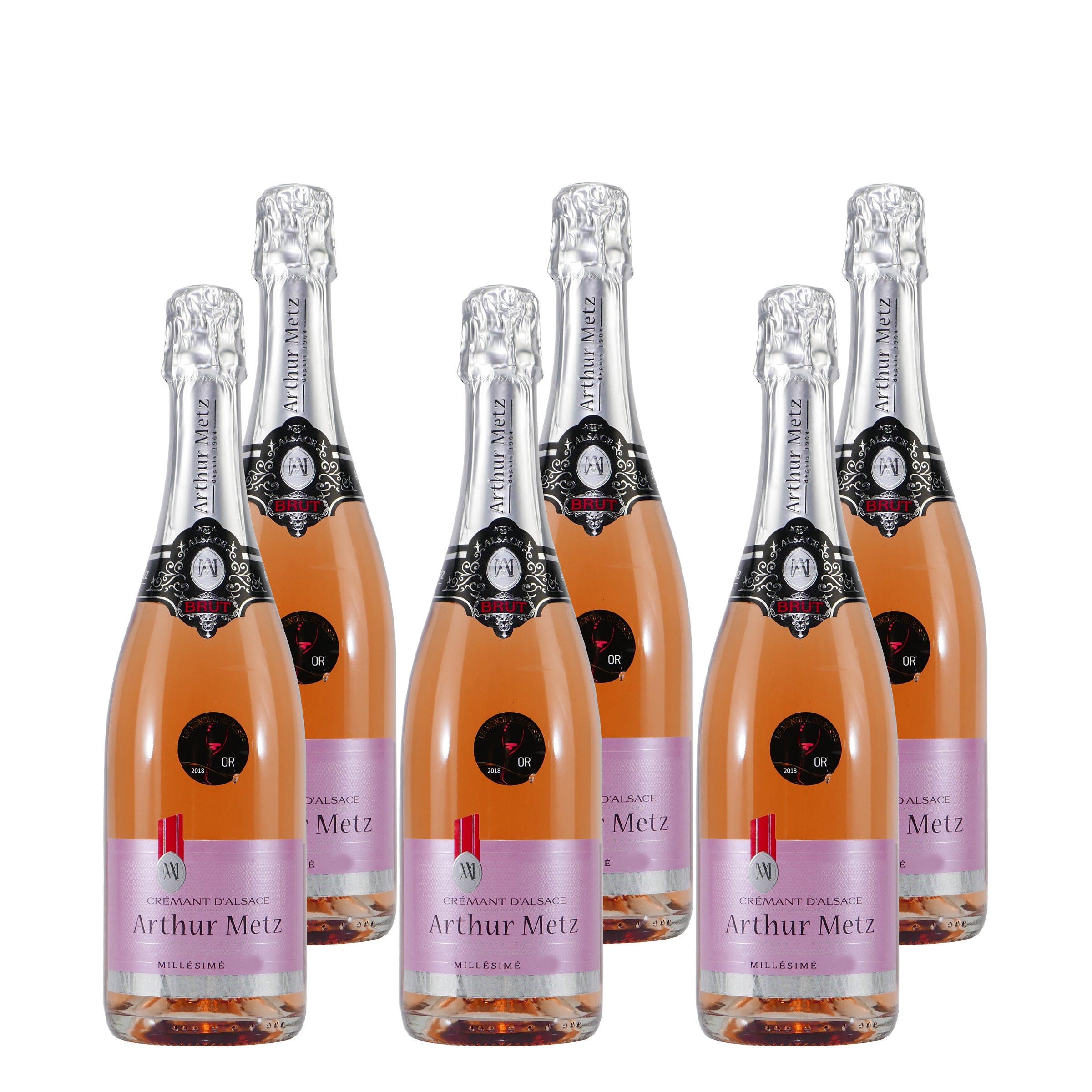 Arthur Metz Crémant d'Alsace Rosé -trocken- (6 x 0,75L)