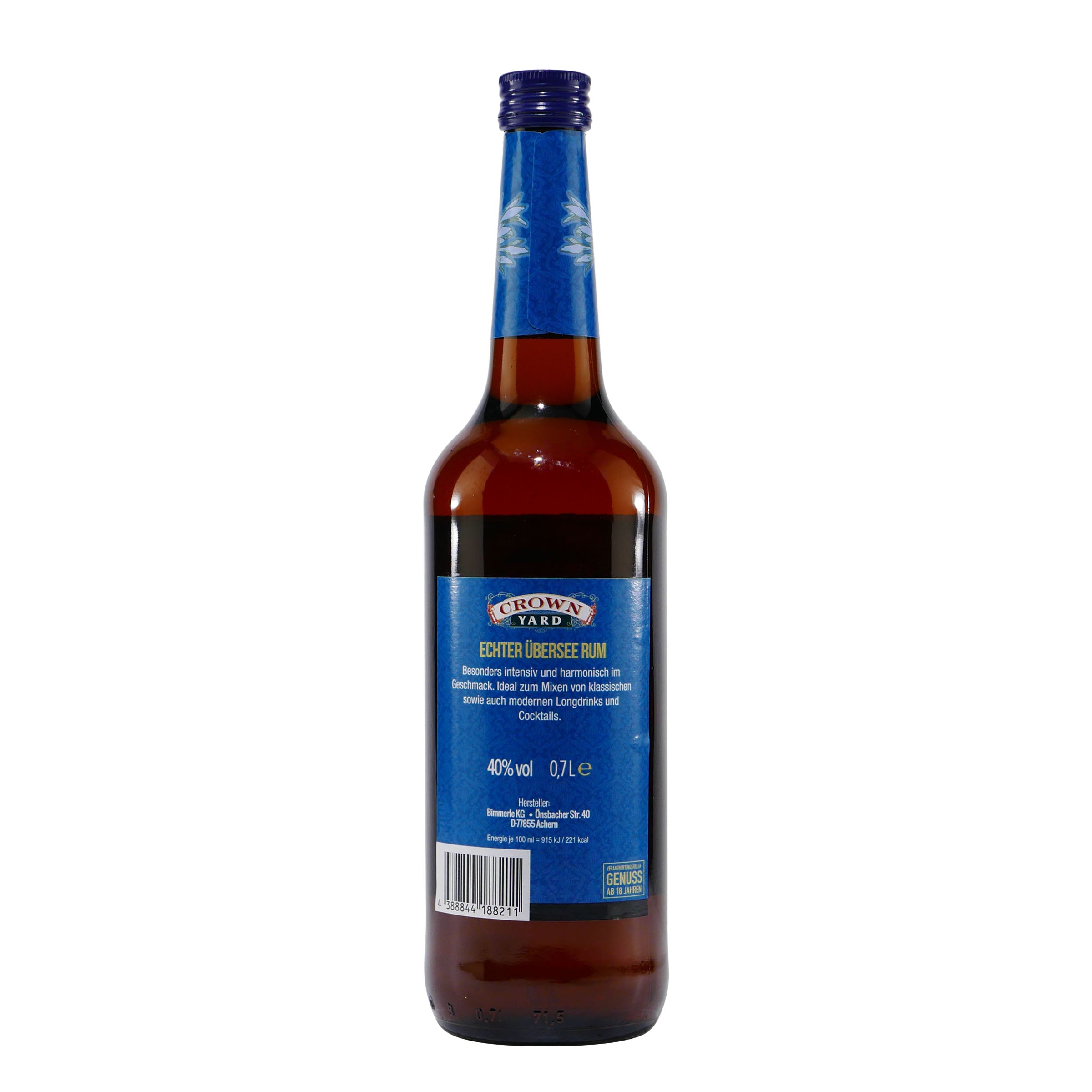 Crown Yard Übersee Rum 40% Vol. (6 x 0,7L)