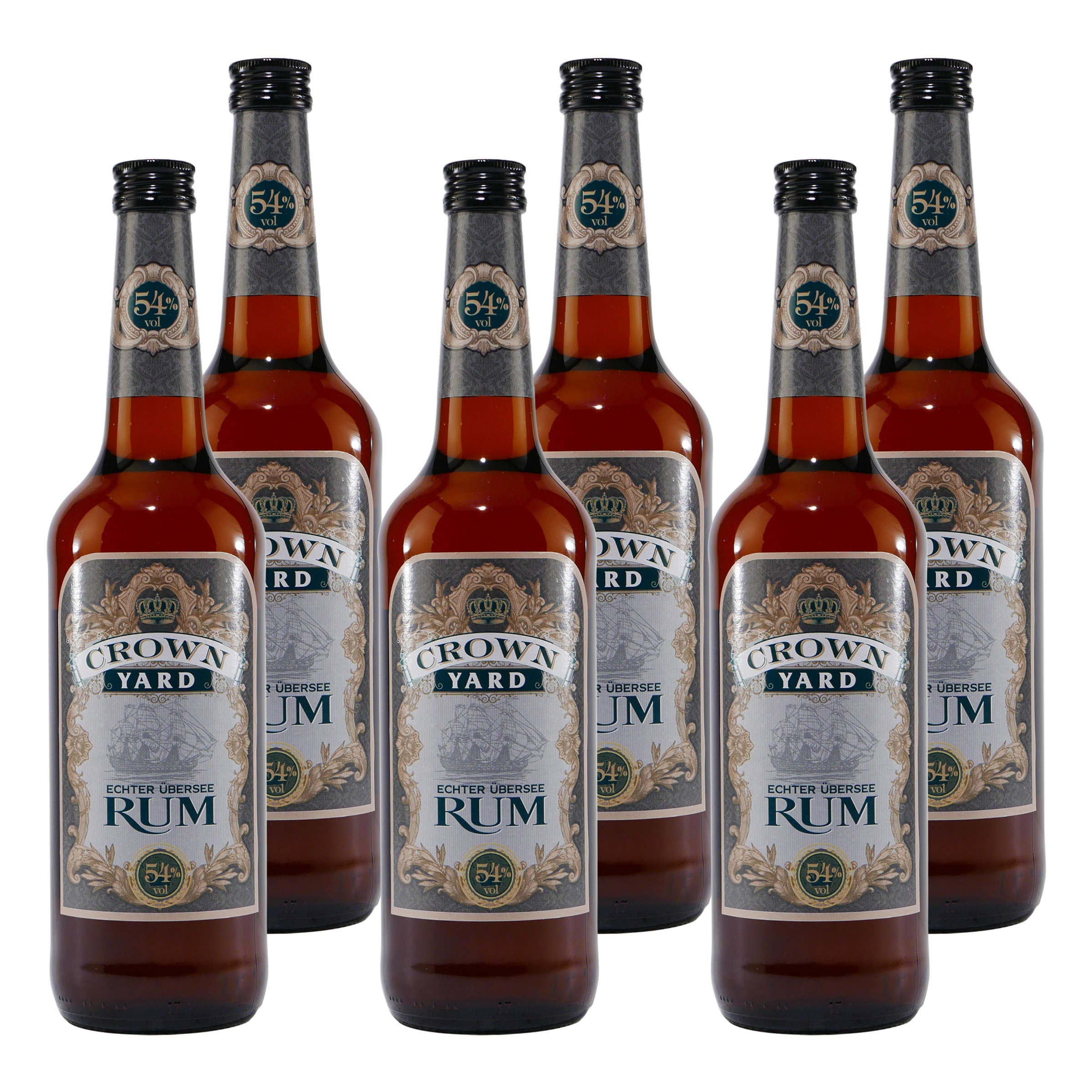 Crown Yard Übersee Rum 54% Vol. (6 x 0,7L)