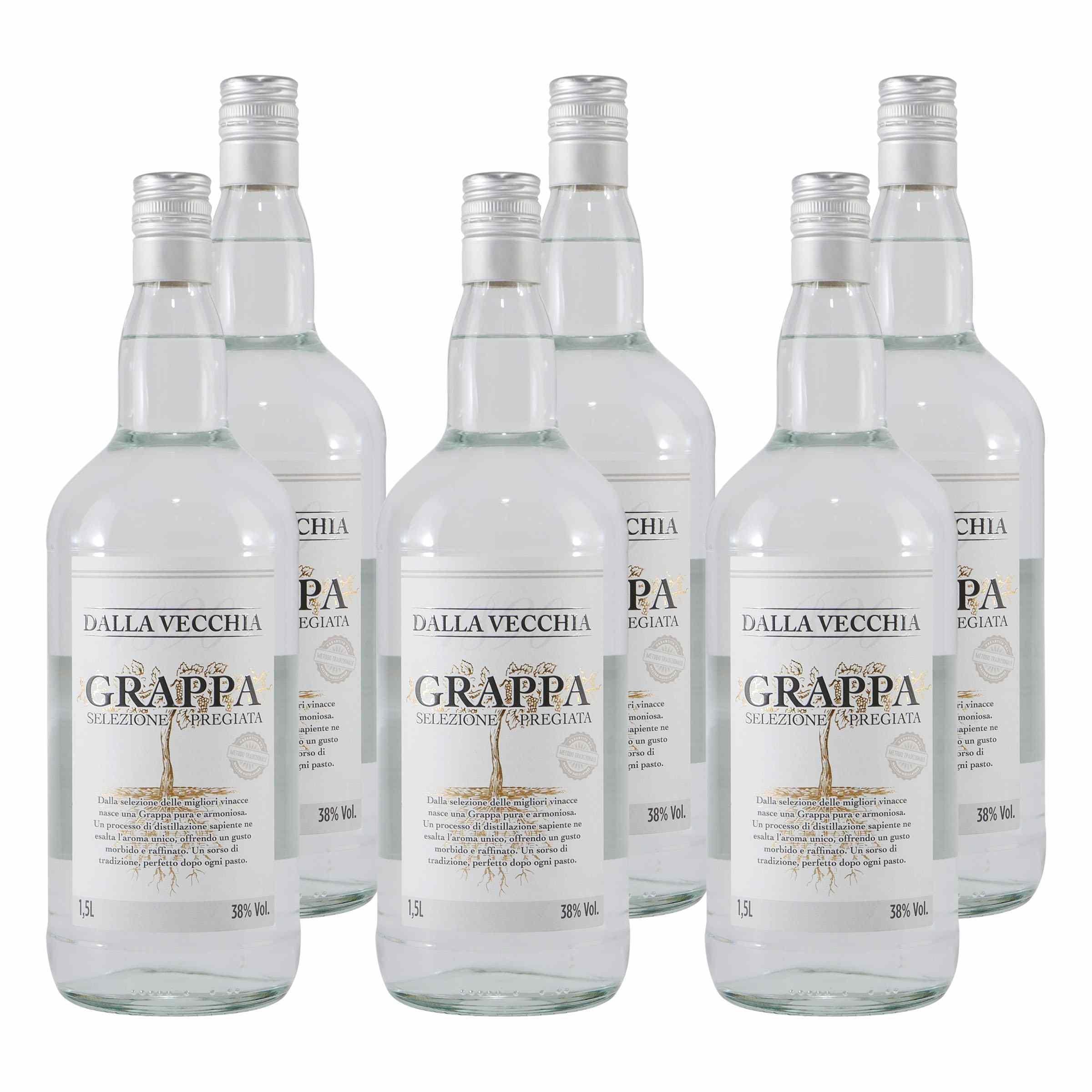 Dalla Vecchia Grappa Selezione Pregiata (6 x 1,5L)