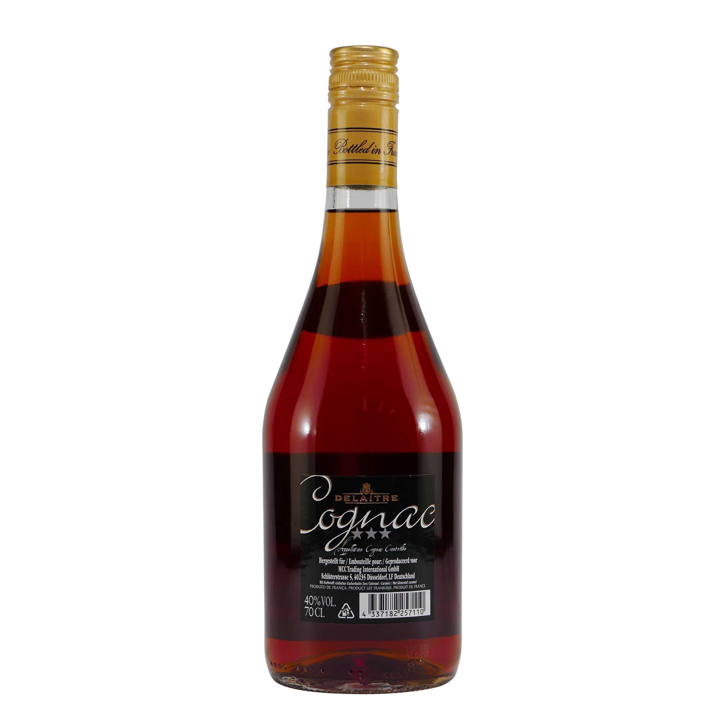Delaitre Cognac V.S. mit Geschenk-Holzkiste