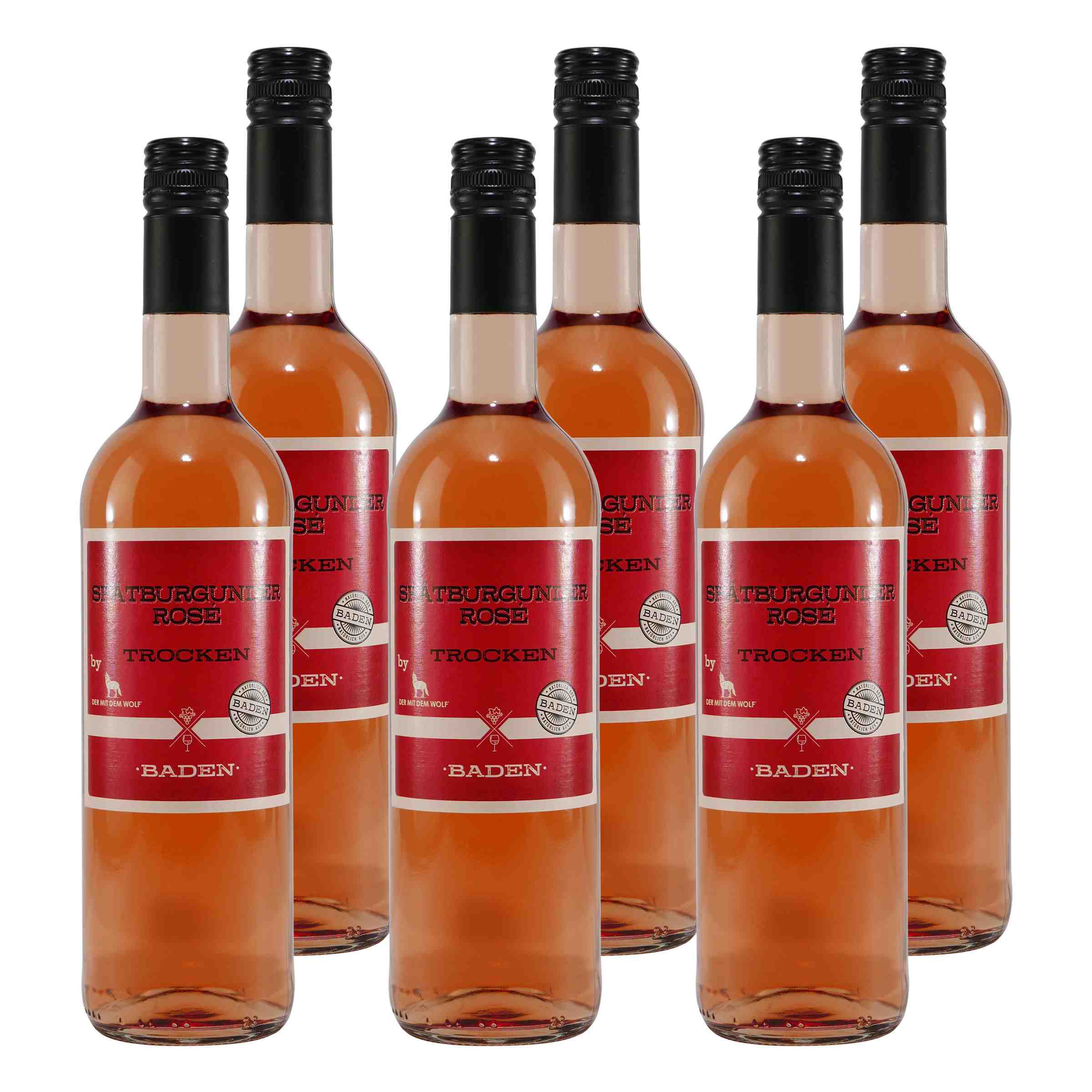 Weinland Spätburgunder Rosé Baden QbA -trocken- (6 x 0,75L)