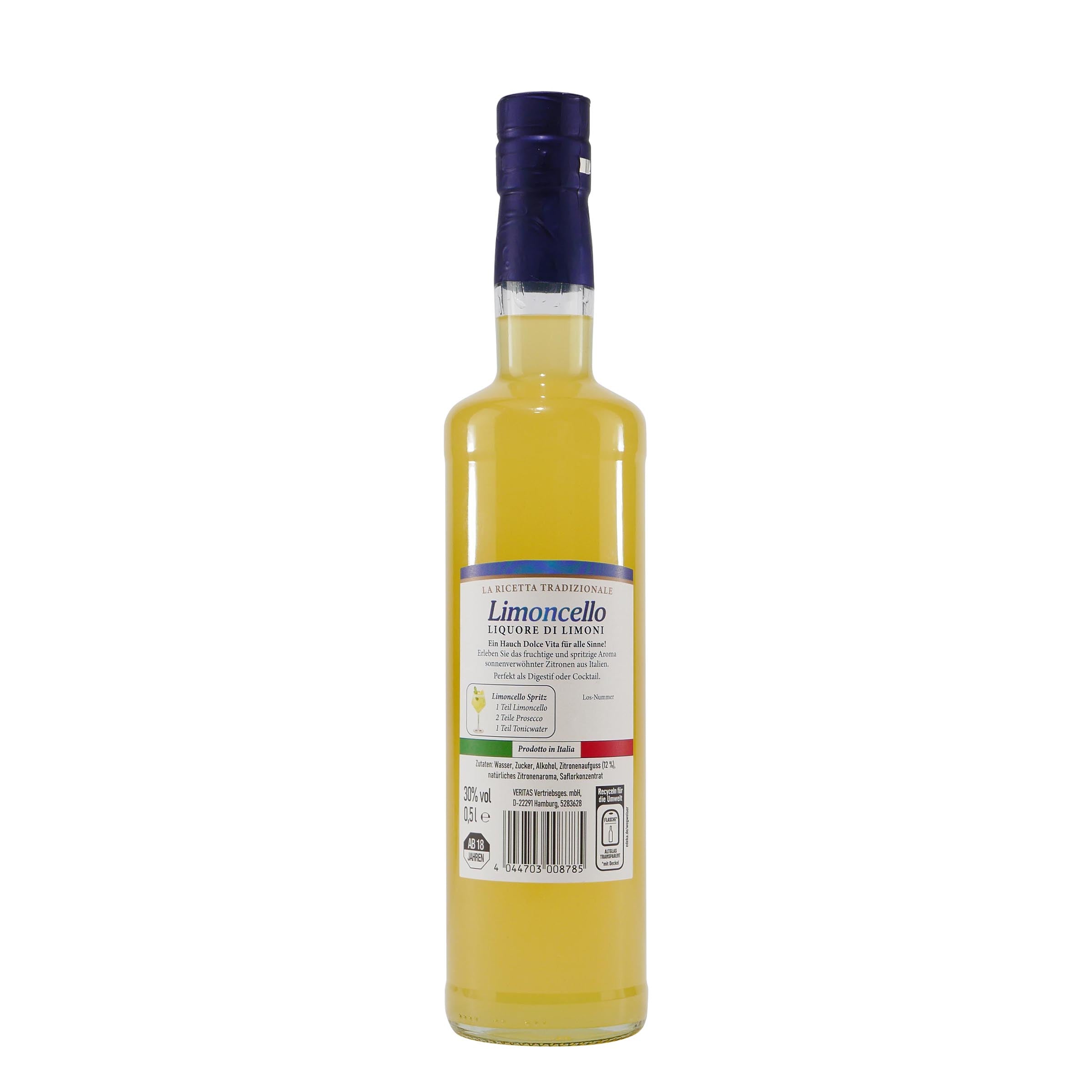 Di Alfino Limoncello Liquore mit Geschenk-Holzkiste