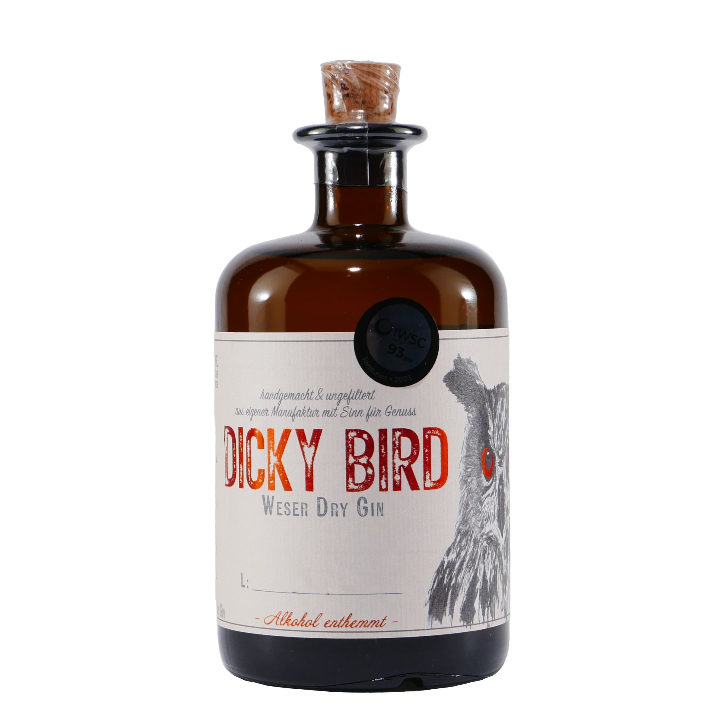Dicky Bird Weser-Dry-Gin mit Geschenk-Holzkiste