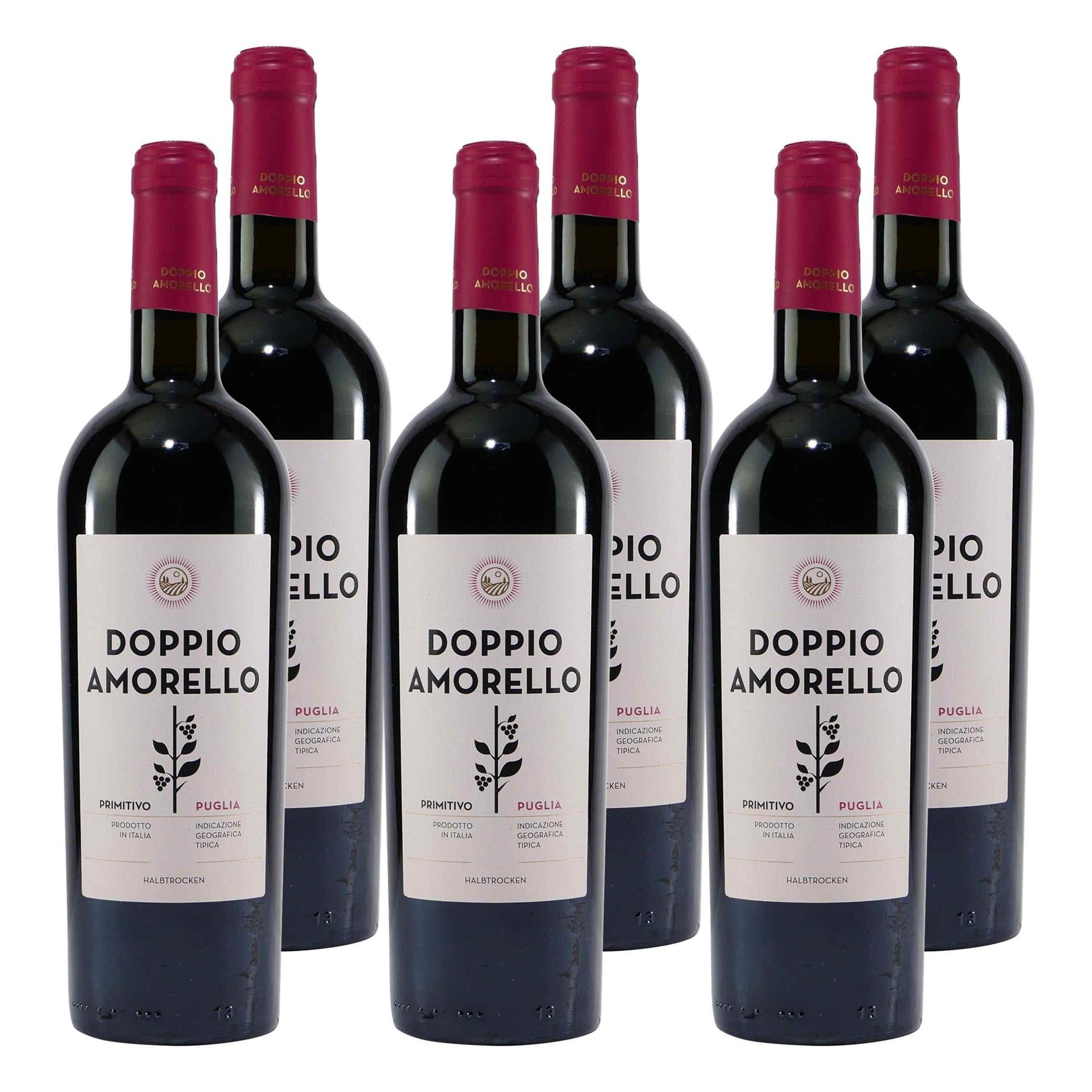 Doppio Amorello Primitivo IGT -halbtrocken- (6 x 0,75L)