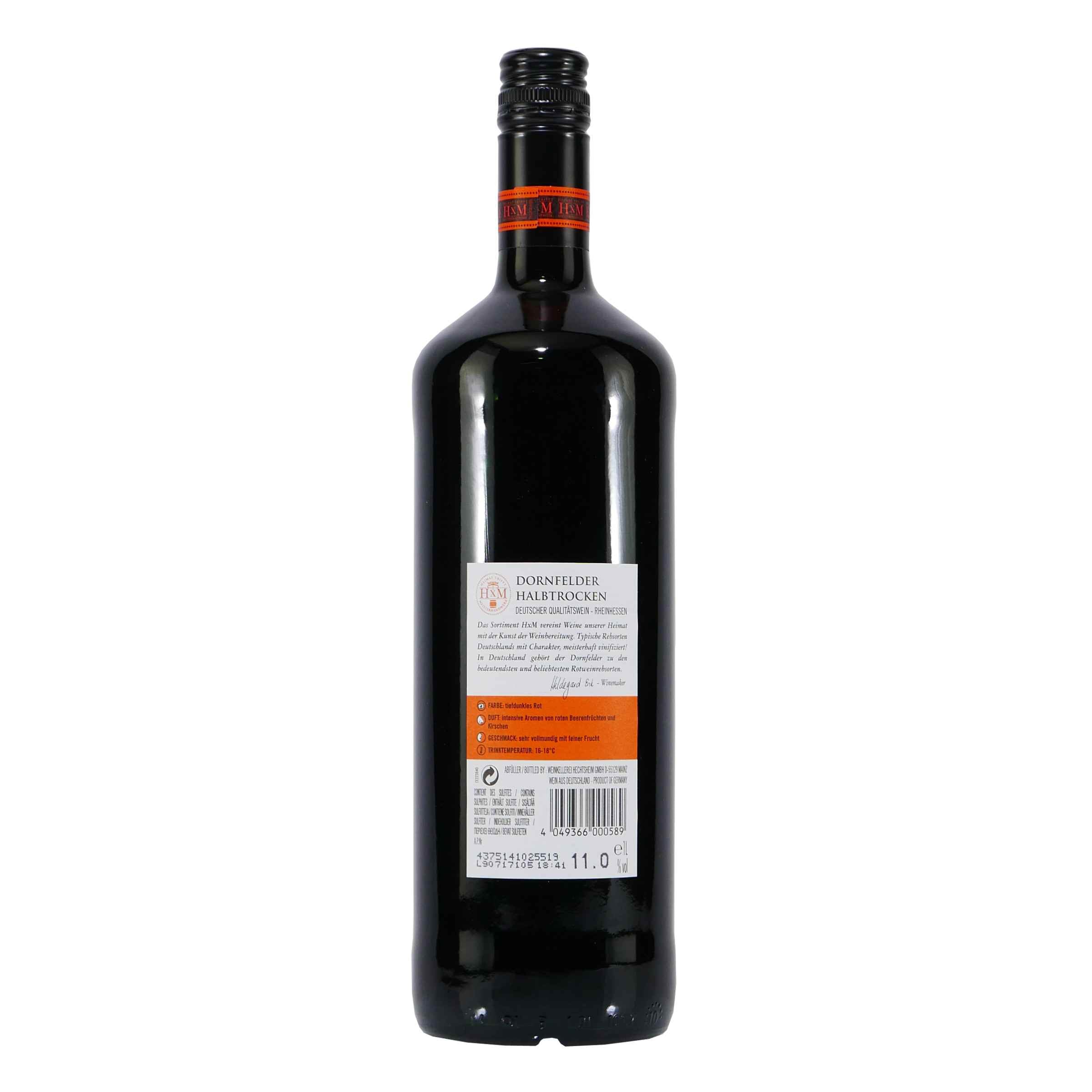 HxM Dornfelder QbA Rheinhessen -halbtrocken-