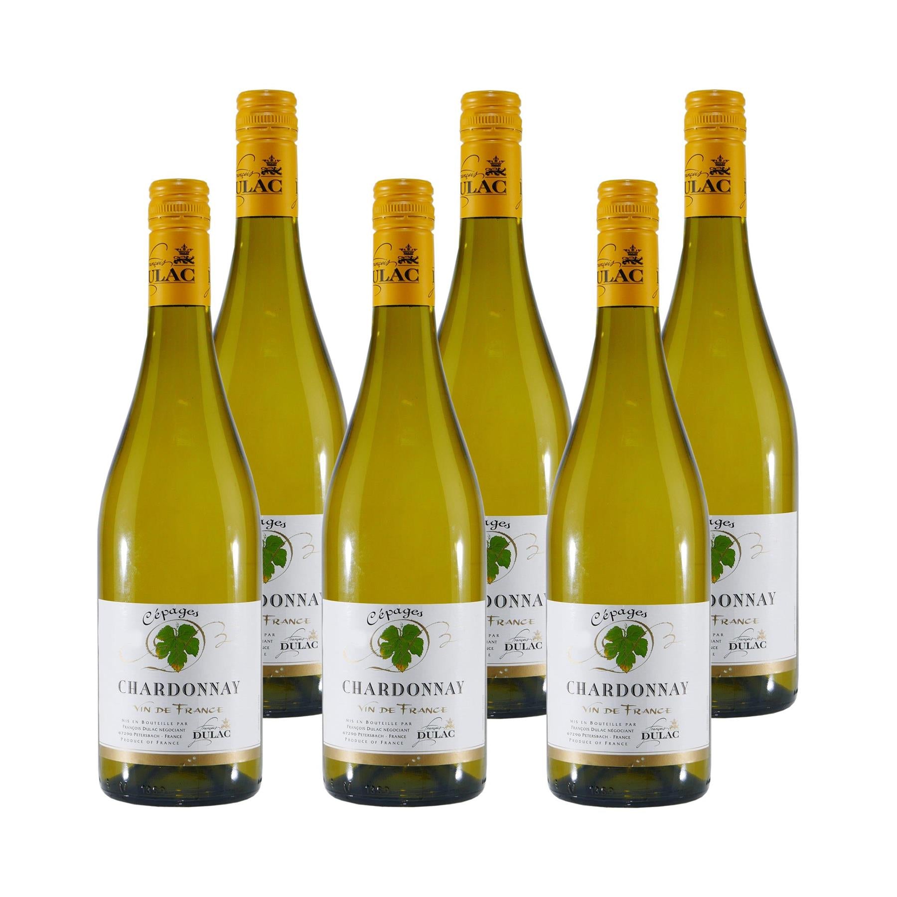 Dulac Cépages Chardonnay Vin de France - Weißwein (6 x 0,75L)