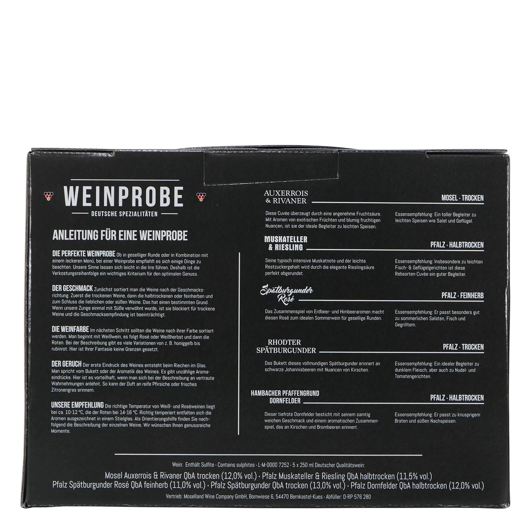 WEINPROBE - Deutsche Spezialitäten (5 x 0,25L)