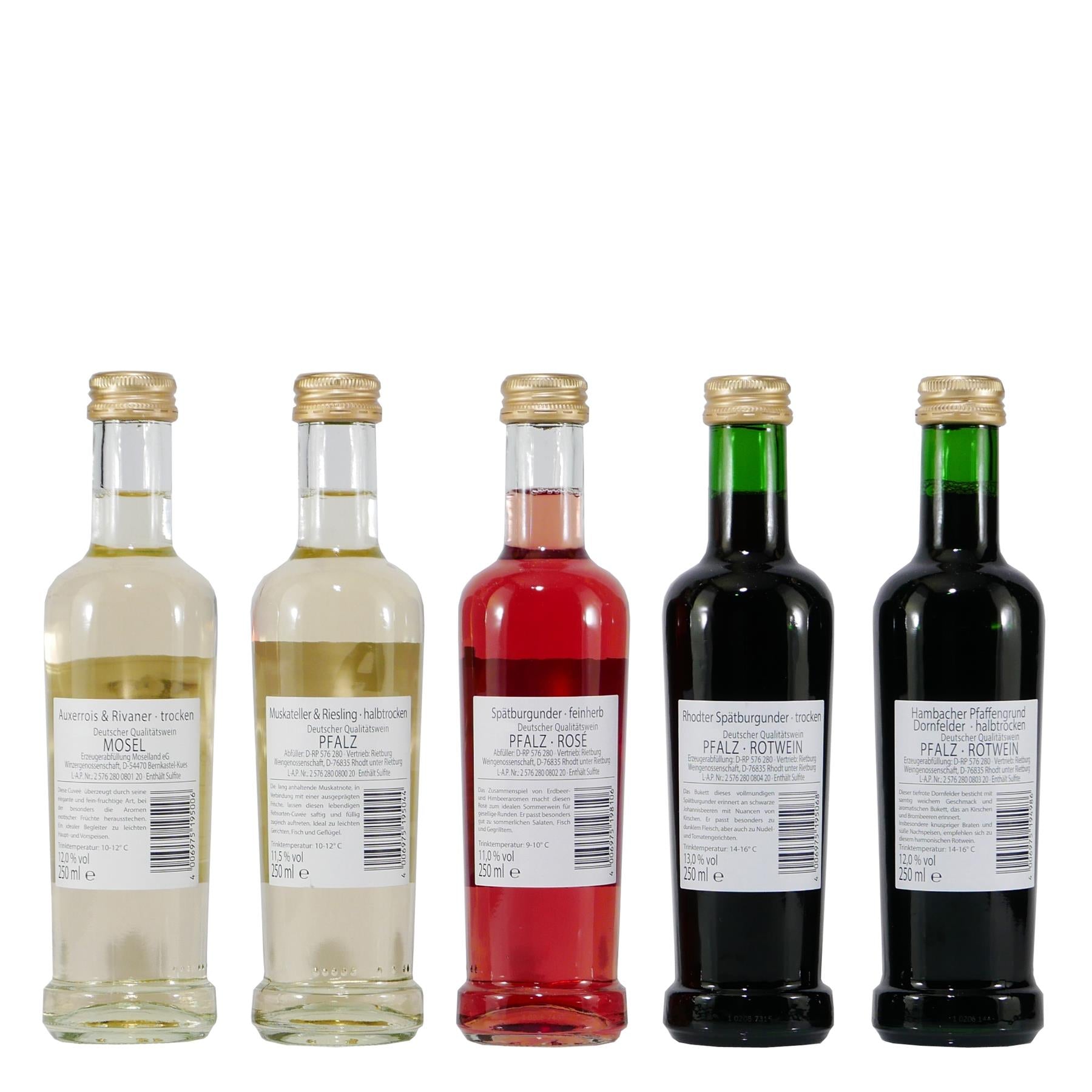 WEINPROBE - Deutsche Spezialitäten (5 x 0,25L)