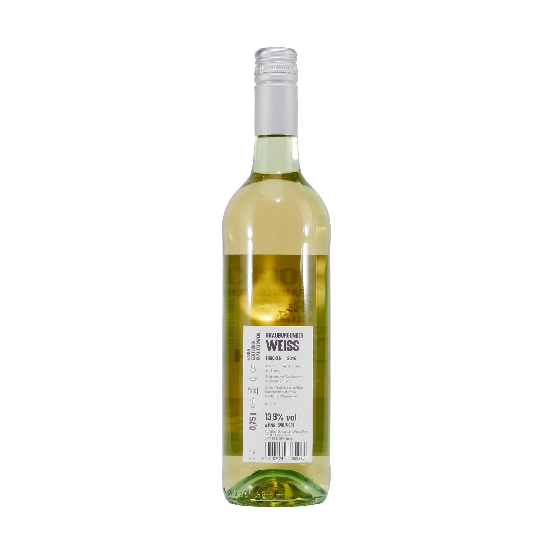 Grauburgunder Weißwein Baden -trocken- (6 x 0,75L)