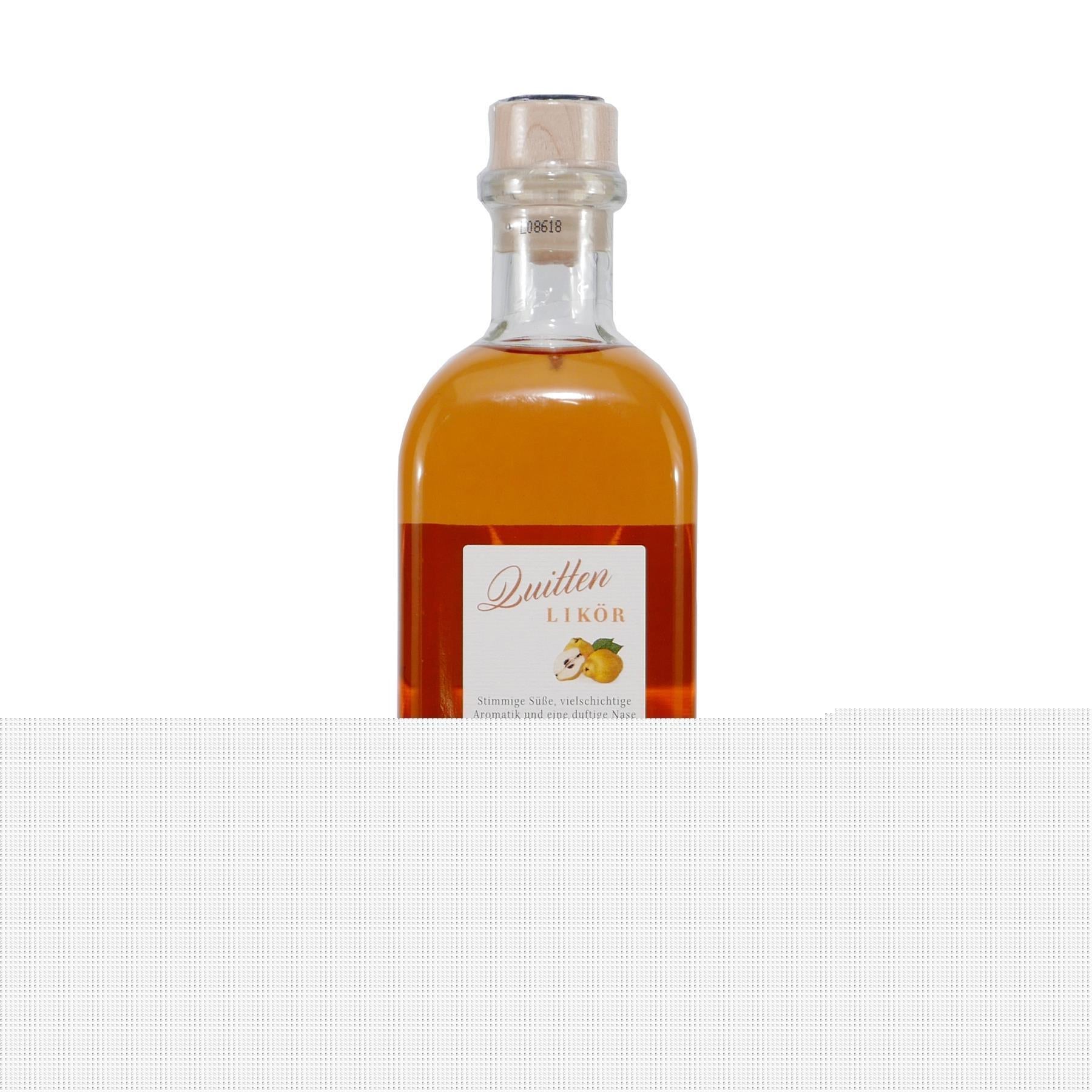 Fies Quitten Likör mit Geschenk-Holzkiste